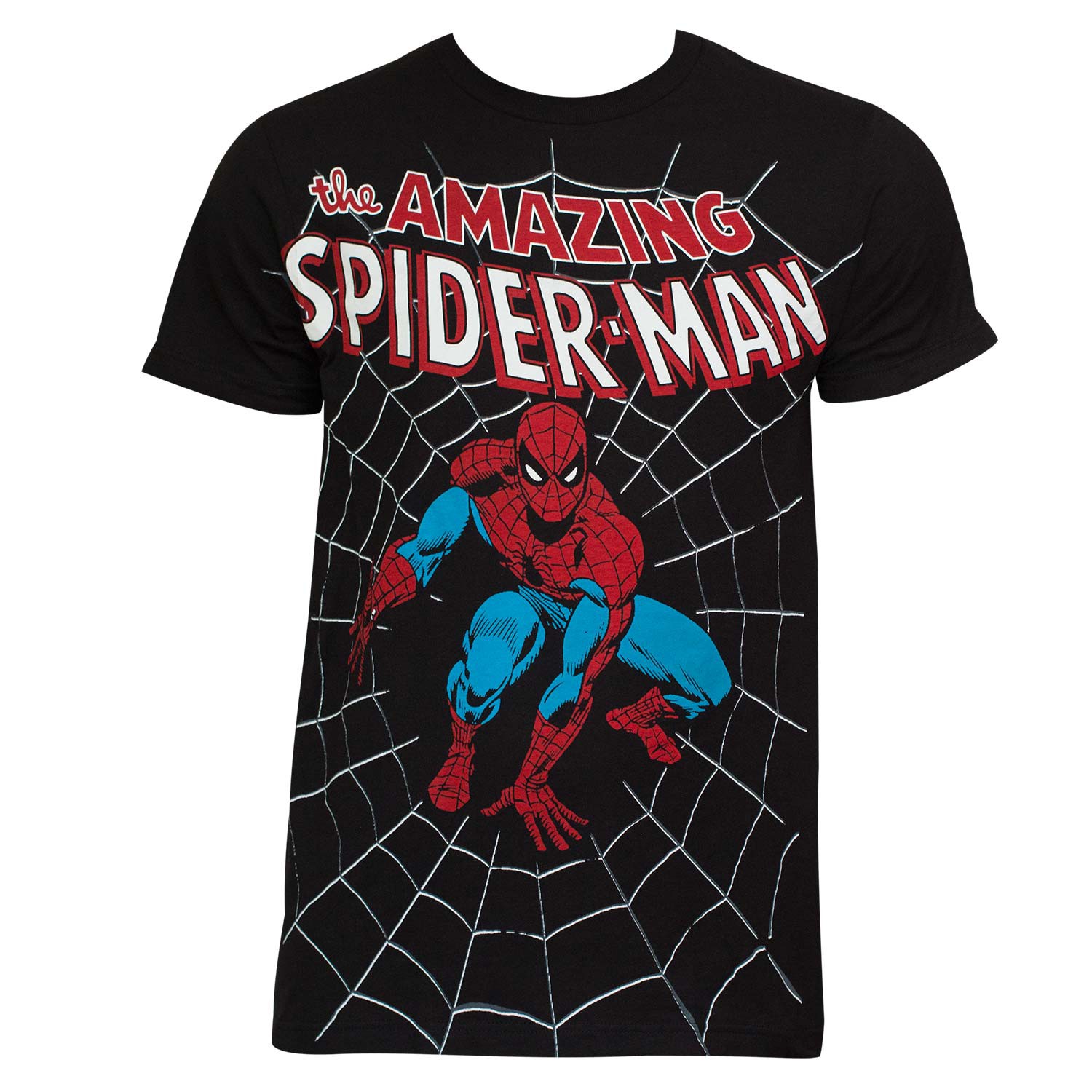 The Amazing Spider-Man Web Black T-Shirt, Black