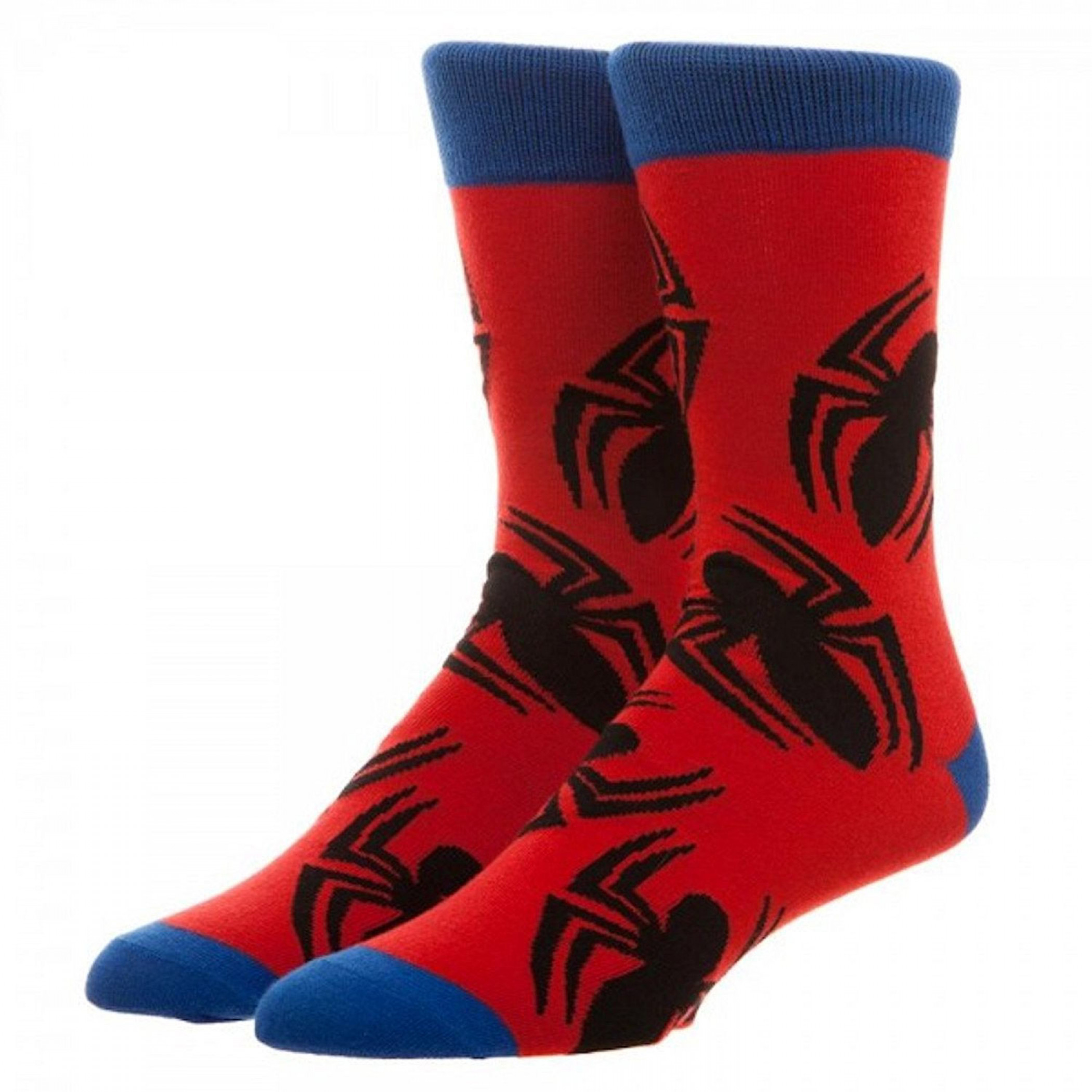 Spiderman Crew Socks, Red