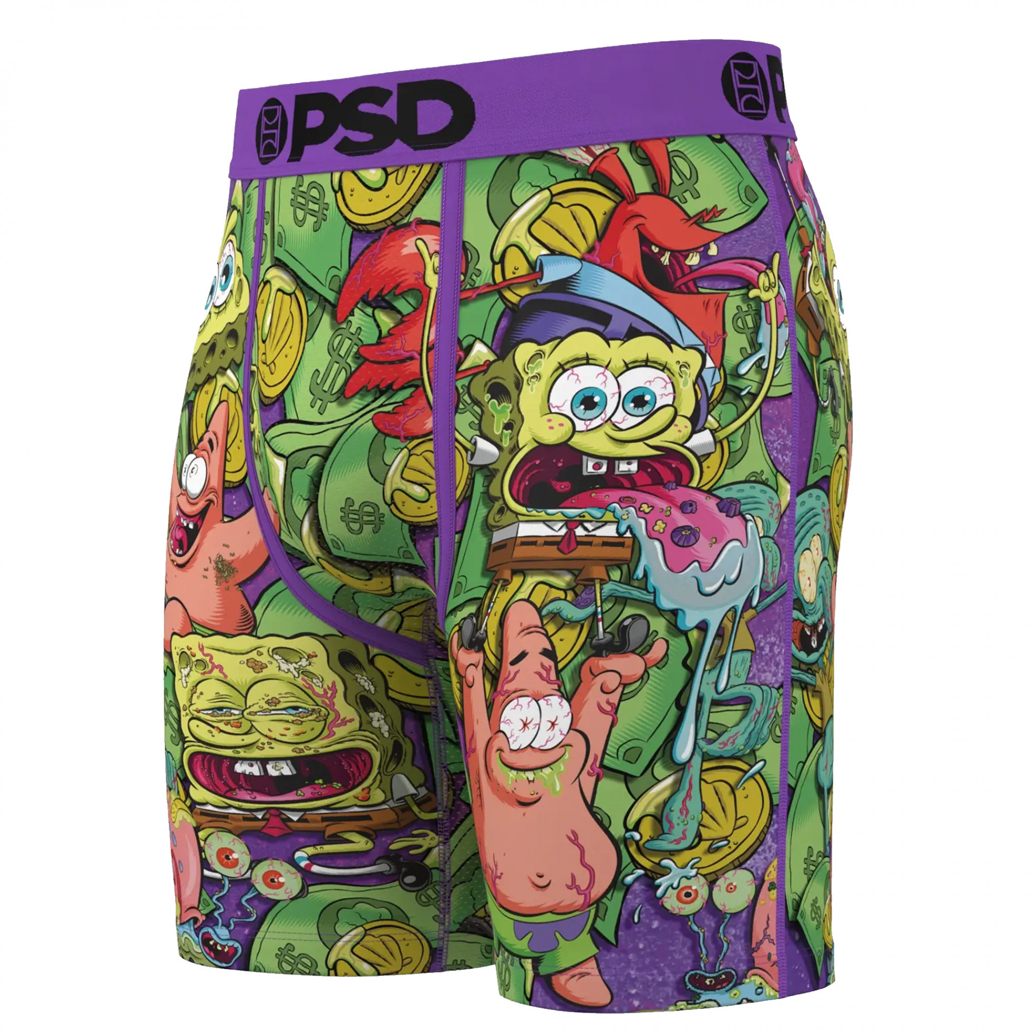 SpongeBob SquarePants Krust Bank PSD Boxer Briefs, Yellow