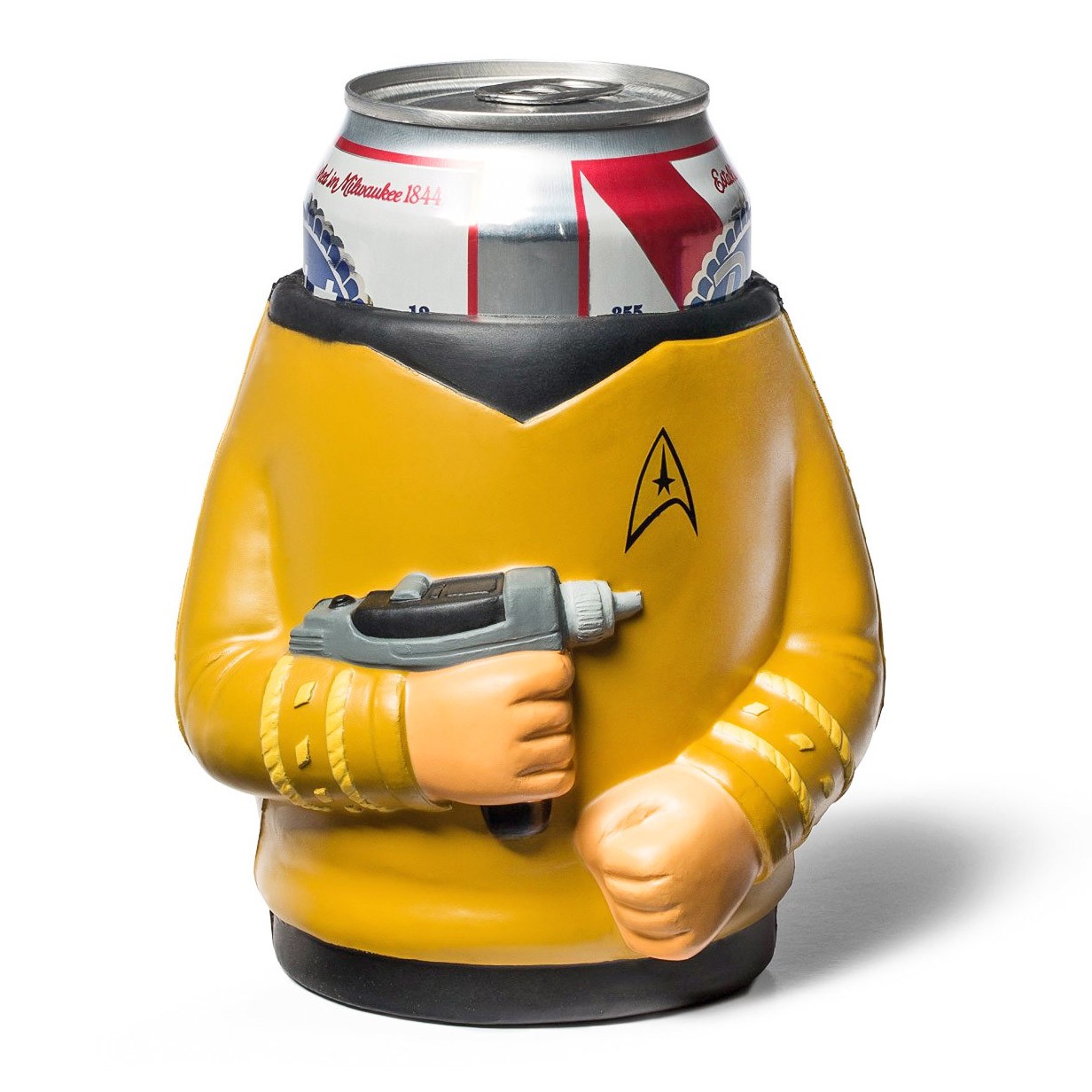 Star Trek Foam Kirk Can Cooler, Yellow