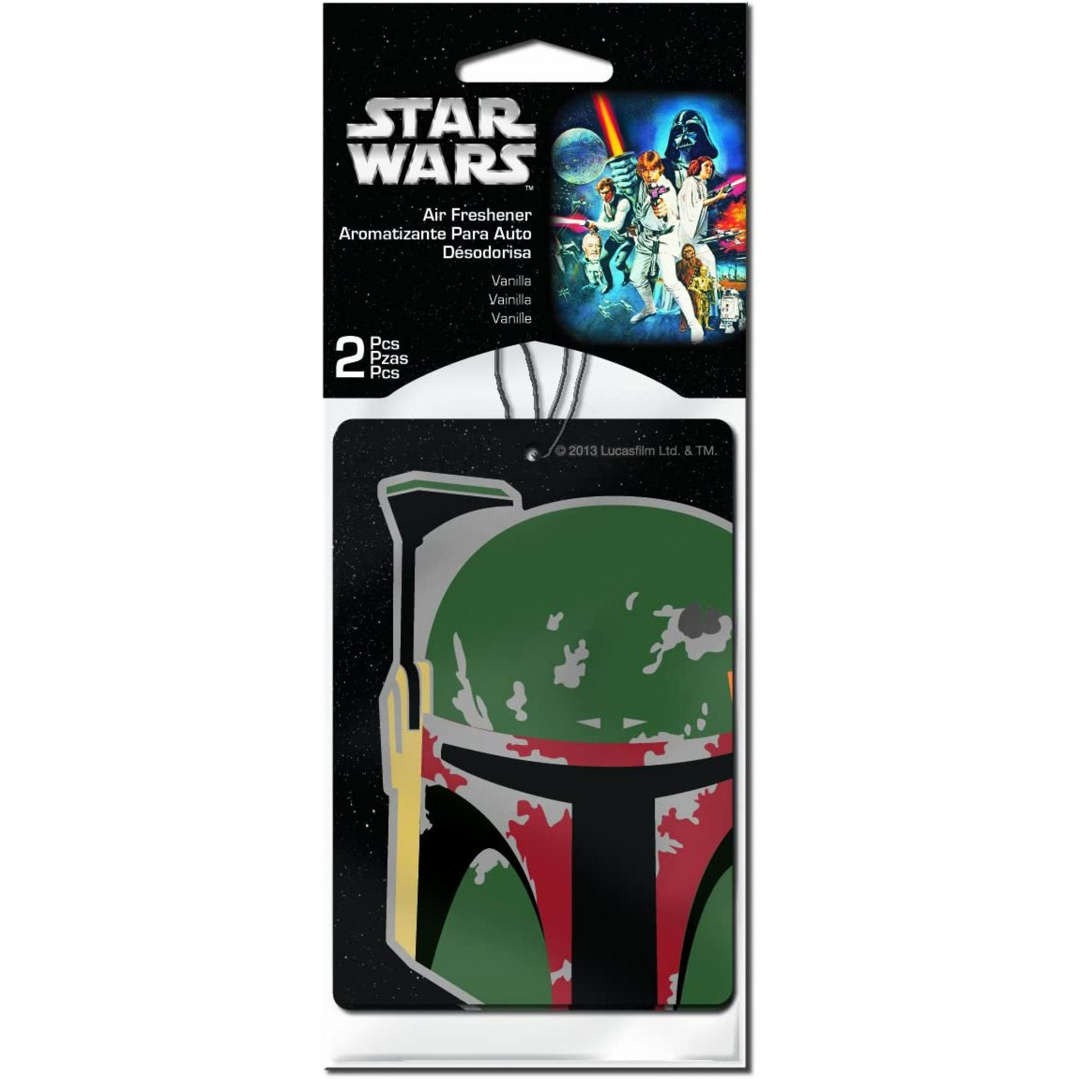Star Wars Boba Fett Air Freshener 2-Pack, Multi-Color