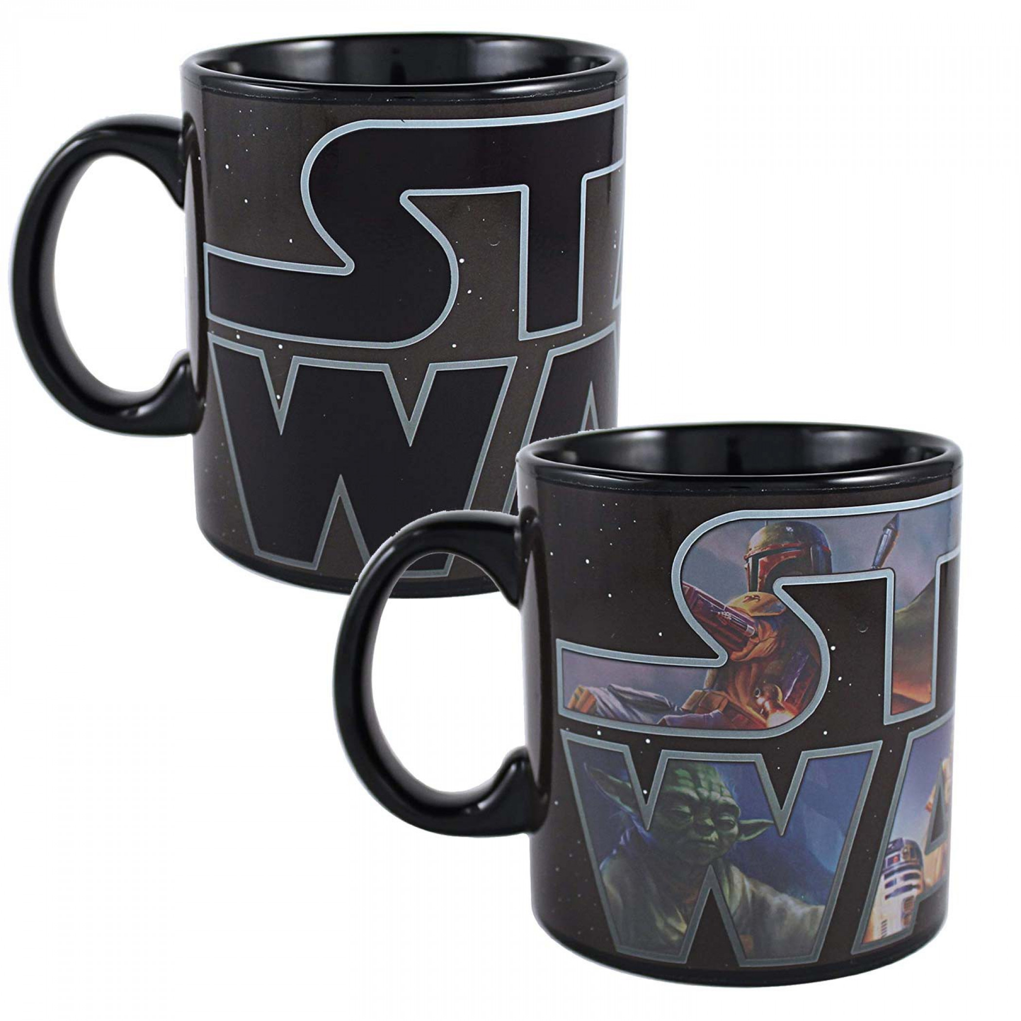 Star Wars Logo 20 Ounce Color Change Mug, Black