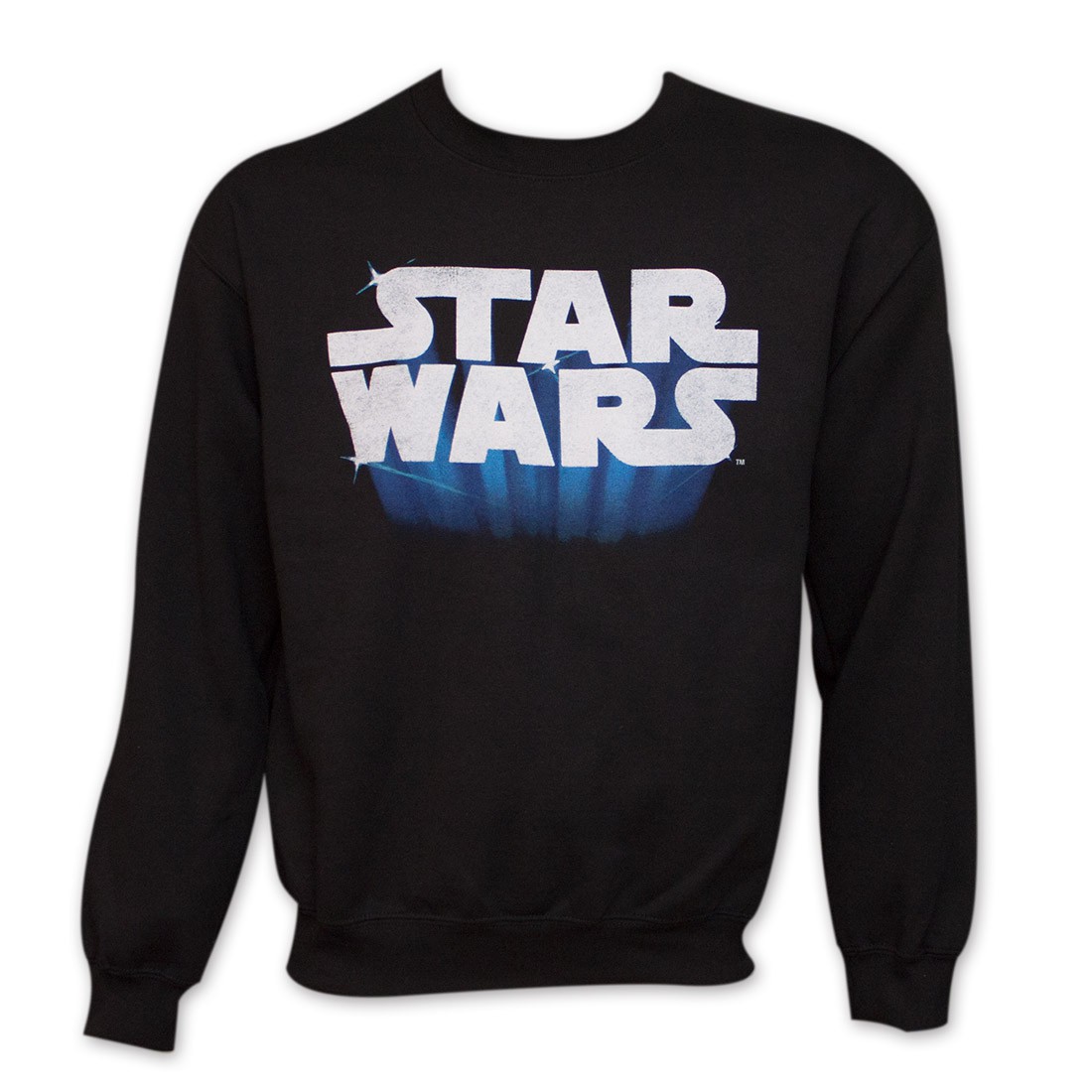 Star Wars Logo Crew Neck Sweat Shirt, Black