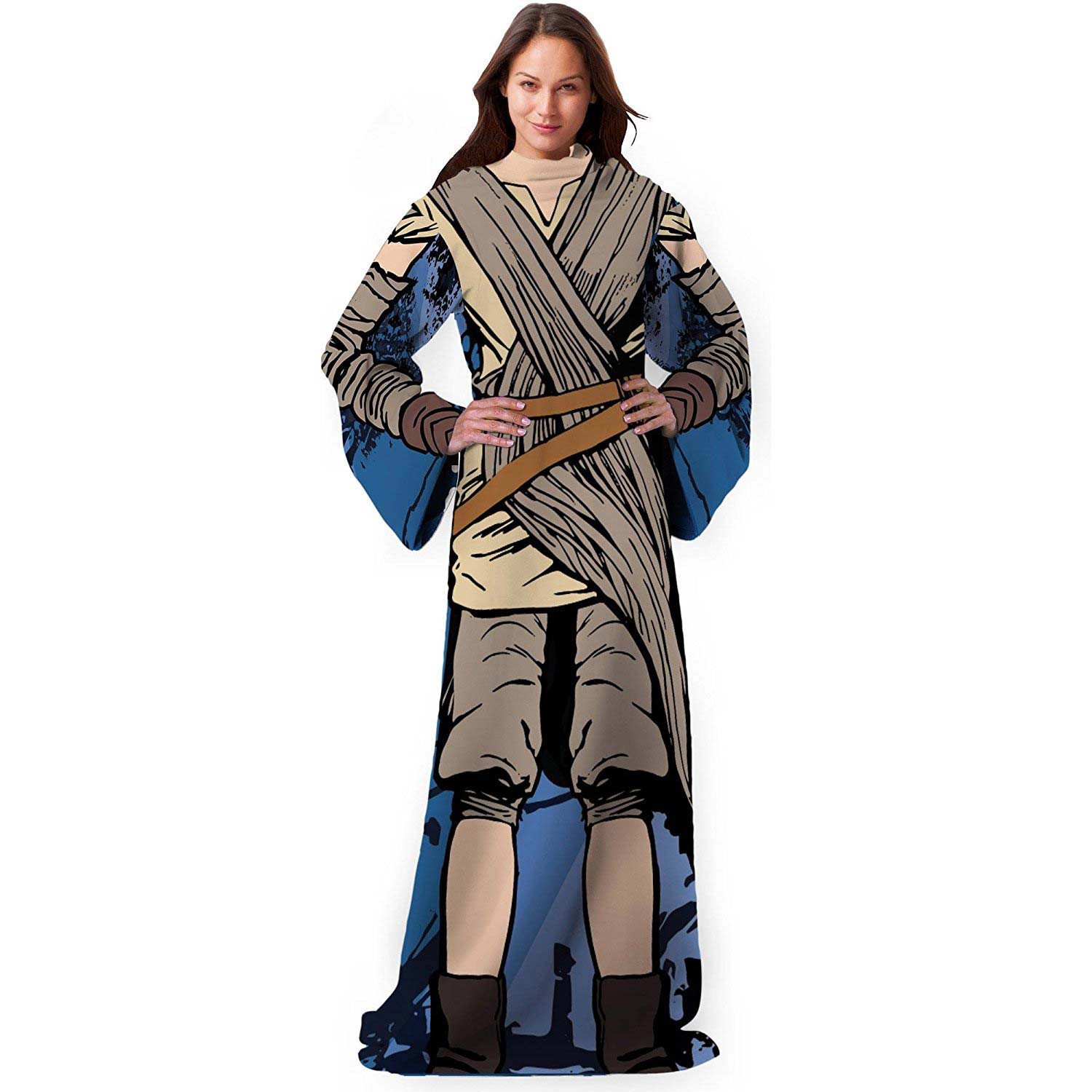 Star Wars Jakku Rey Adult Snuggie, Beige