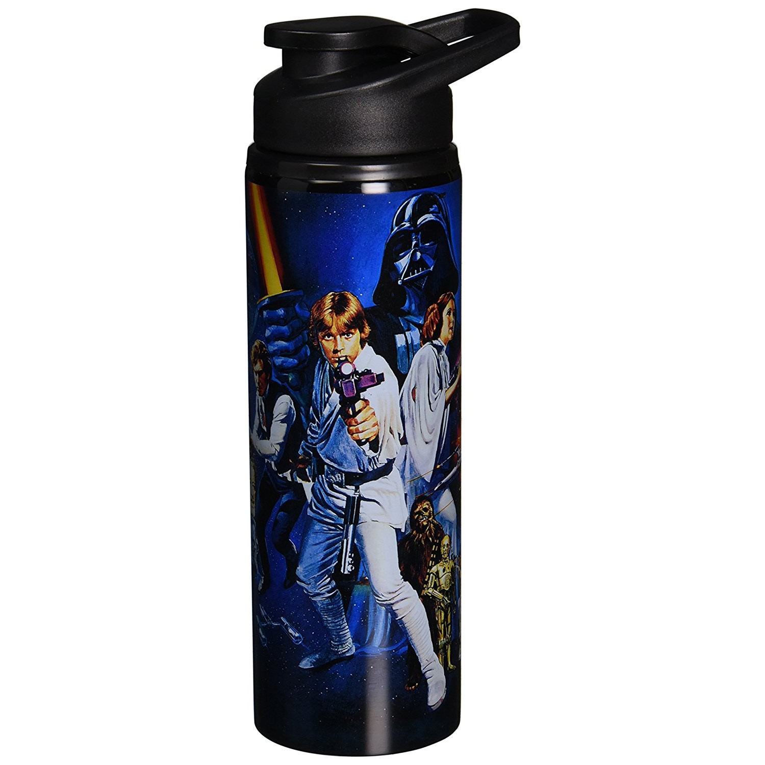 Star Wars Stainless Steel 25oz Water Bottle, Black