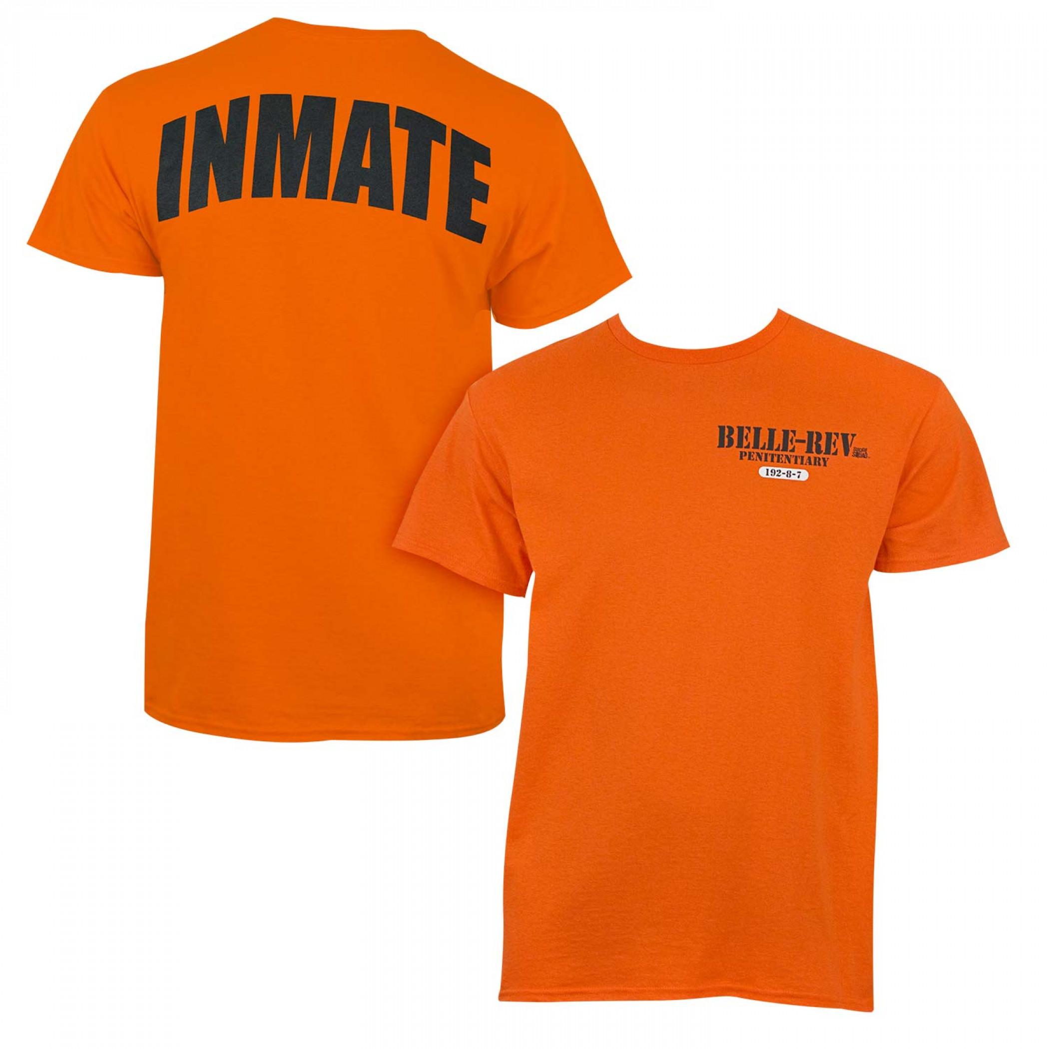 Suicide Squad Orange Inmate Tee Shirt, Orange