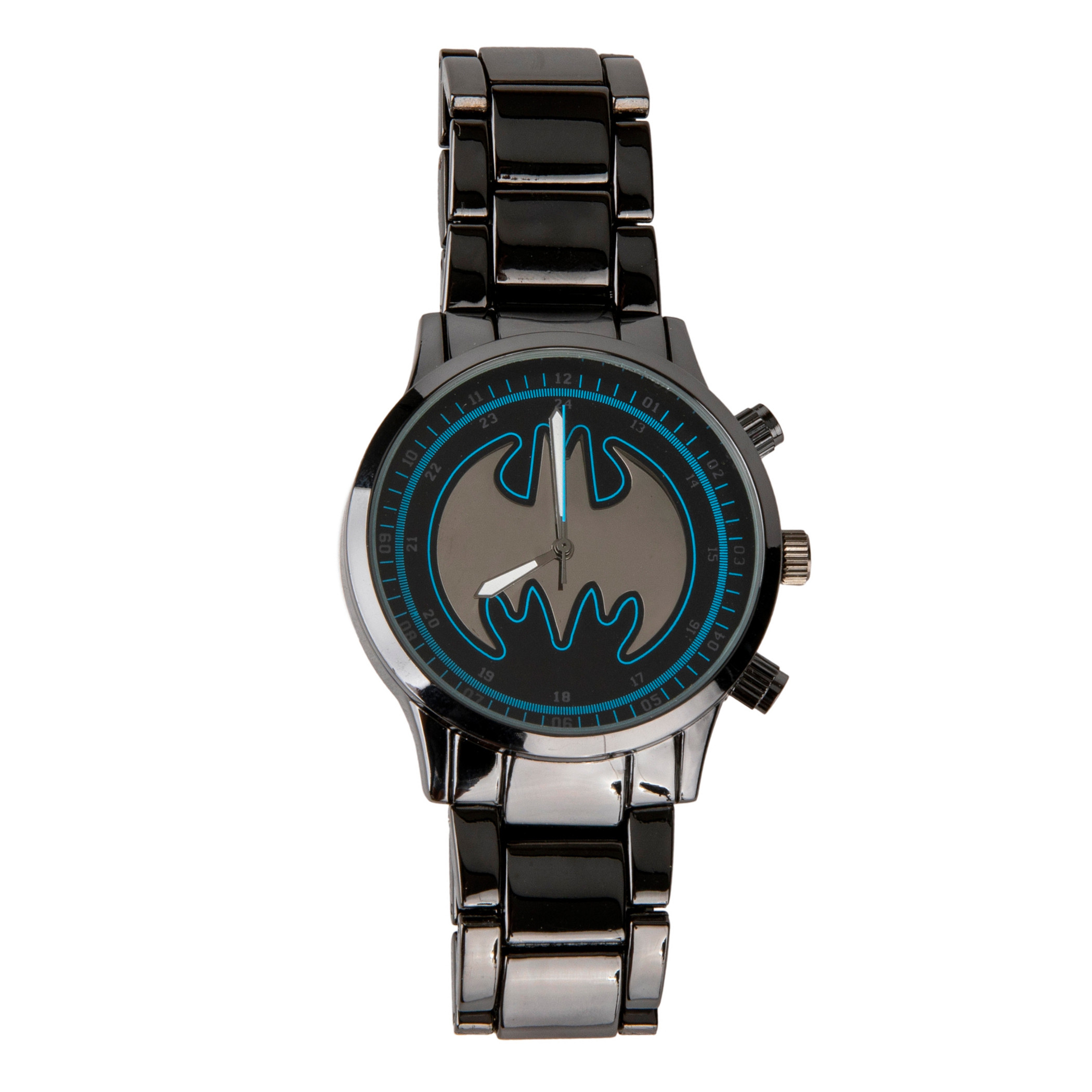 Batman Black Stainless Steel Watch, Black