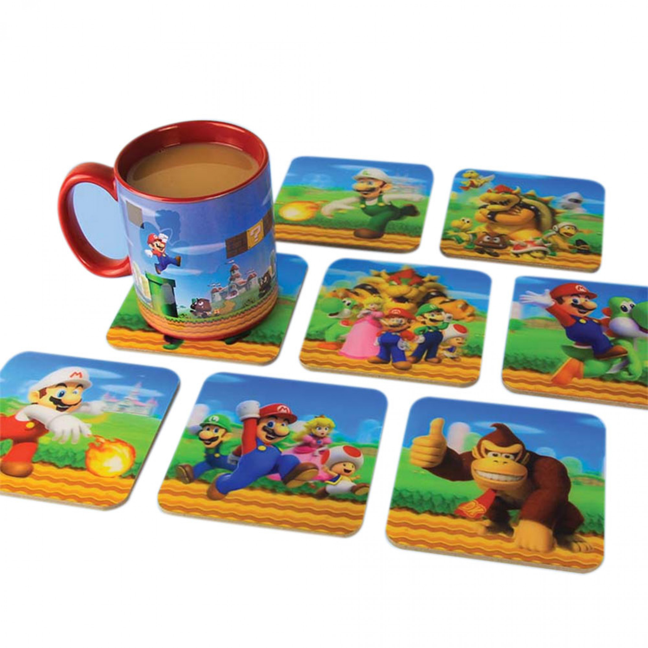 Super Mario Bros. 3D Coaster Set, Blue