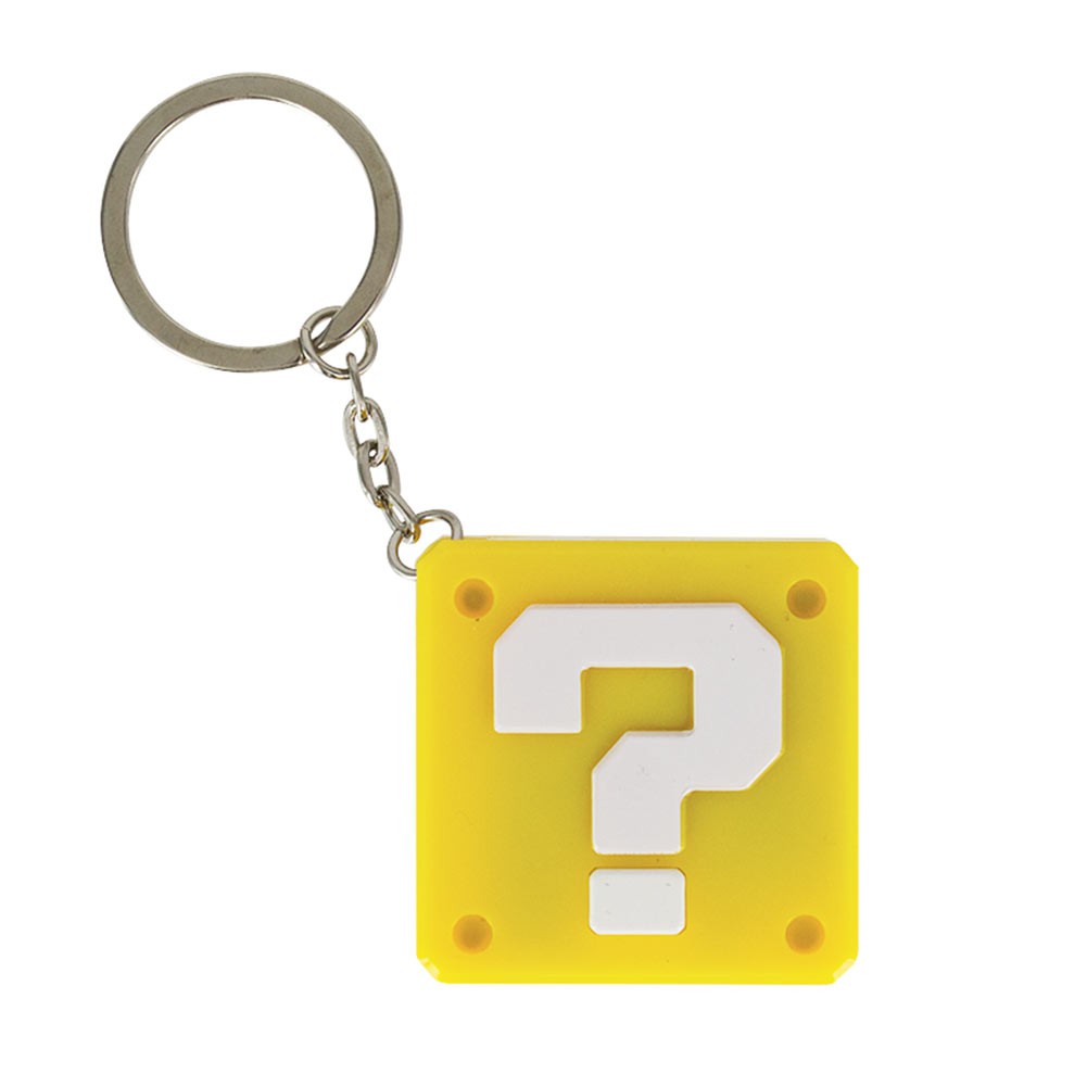 Super Mario Bros. Question Block Sound Keychain, Yellow