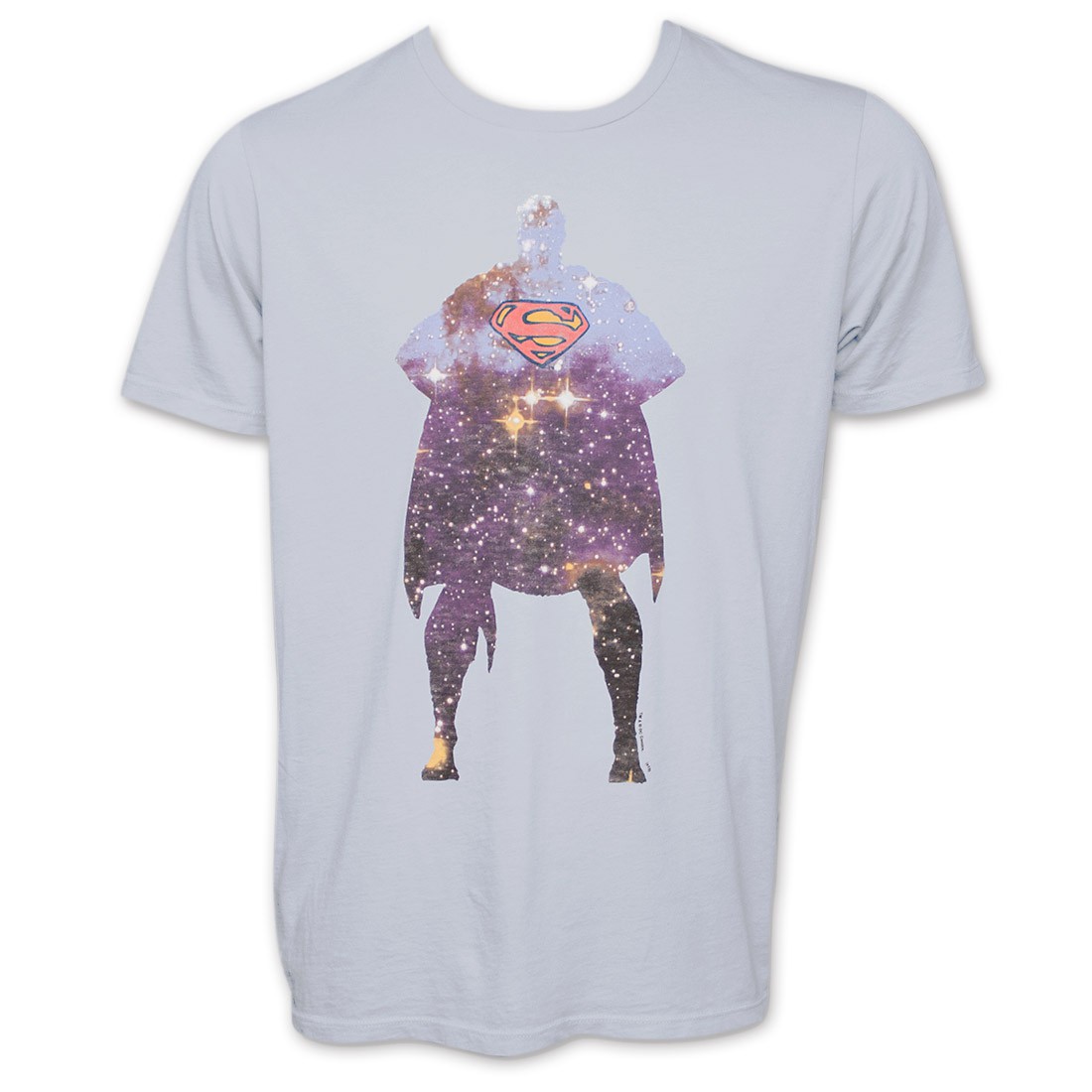 Superman Lunar Rock Galaxy Junk Food TShirt - Blue, Blue