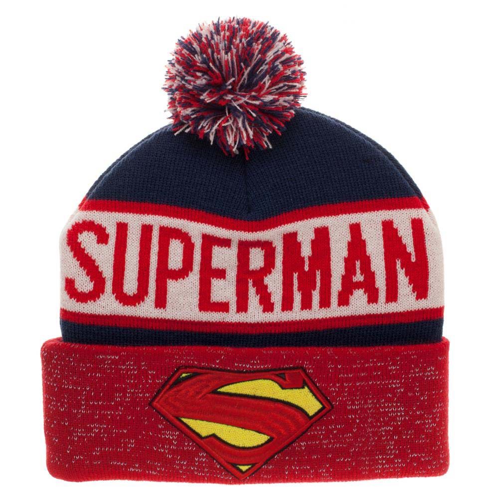Superman Reflective Winter Pom Beanie