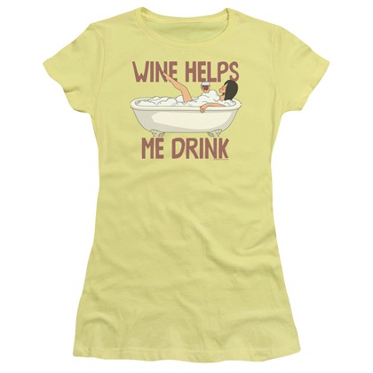 Bob's Burgers Wine Helps Me Drink Women's Tshirt