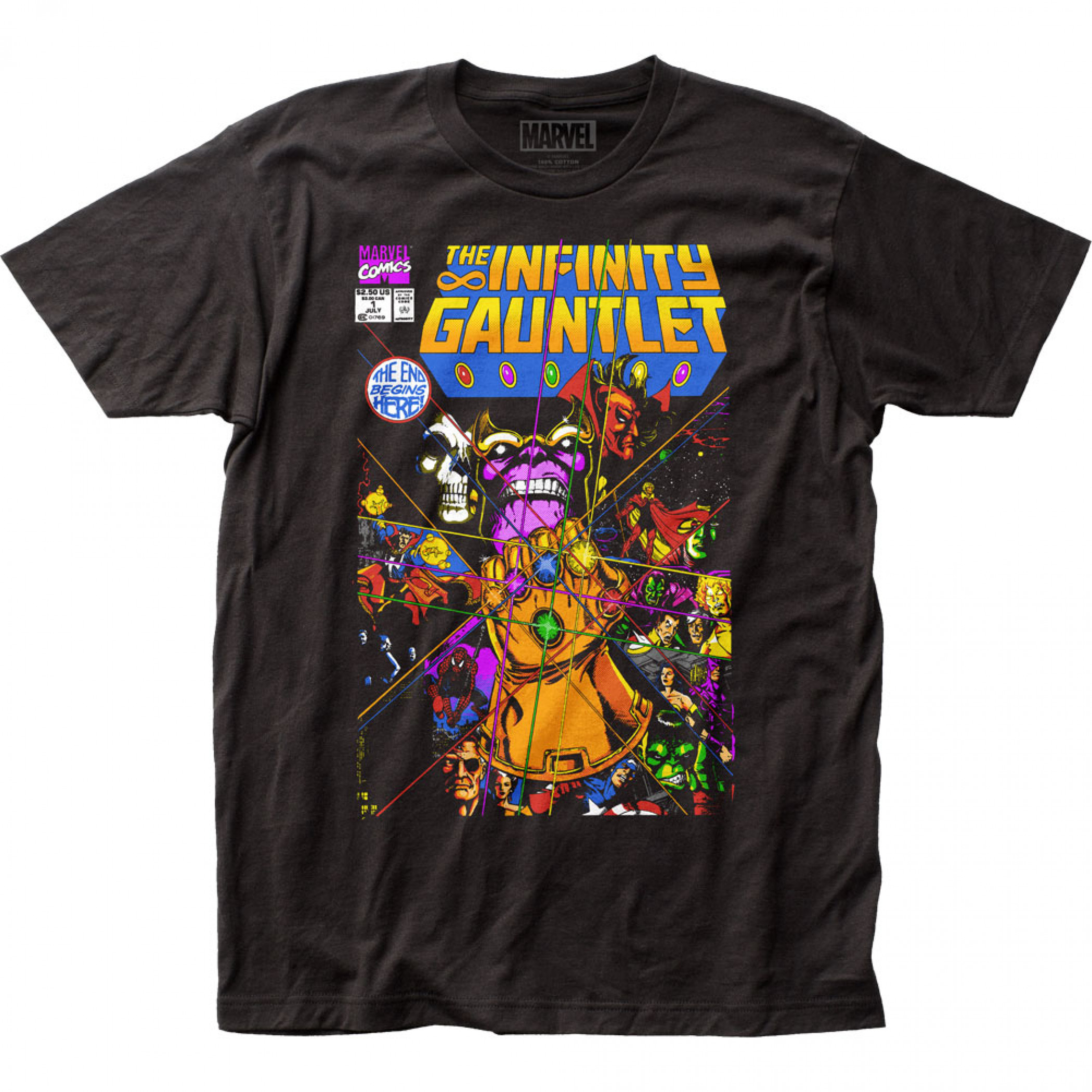 The Infinity Gauntlet #1 Comic Cover Men's T-Shirt, Black