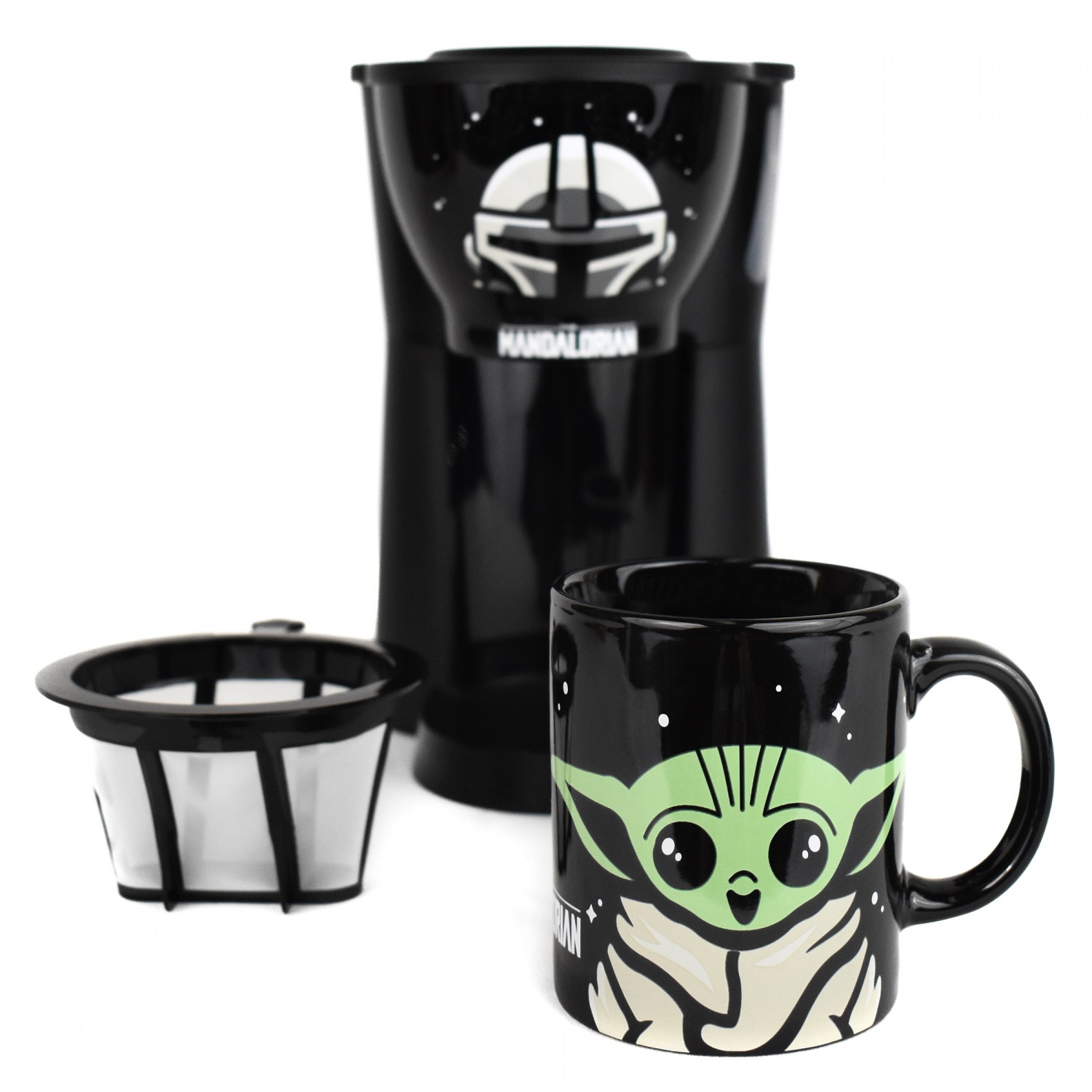 Star Wars The Mandolorian Inline Single Cup Coffee Maker with Mug, Multi-Color