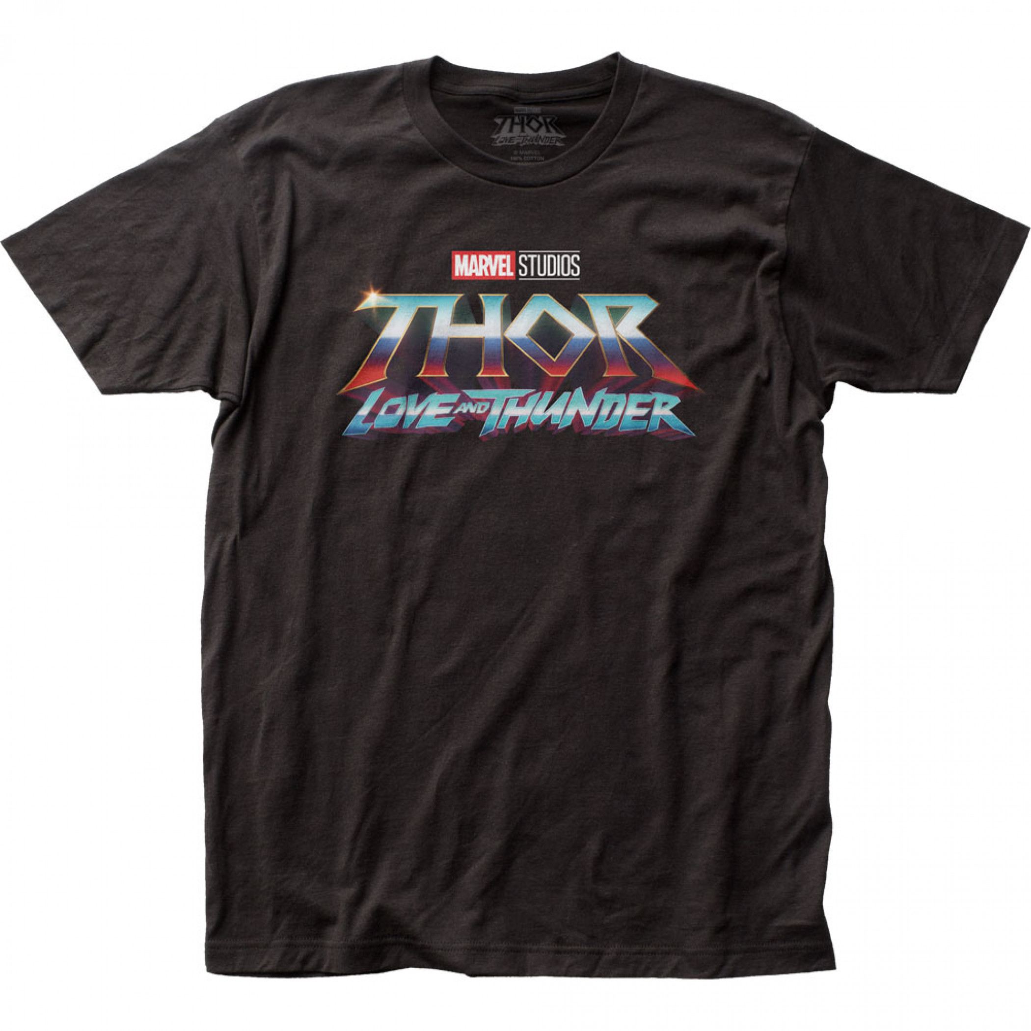 Thor Love and Thunder Title Logo T-Shirt, Black