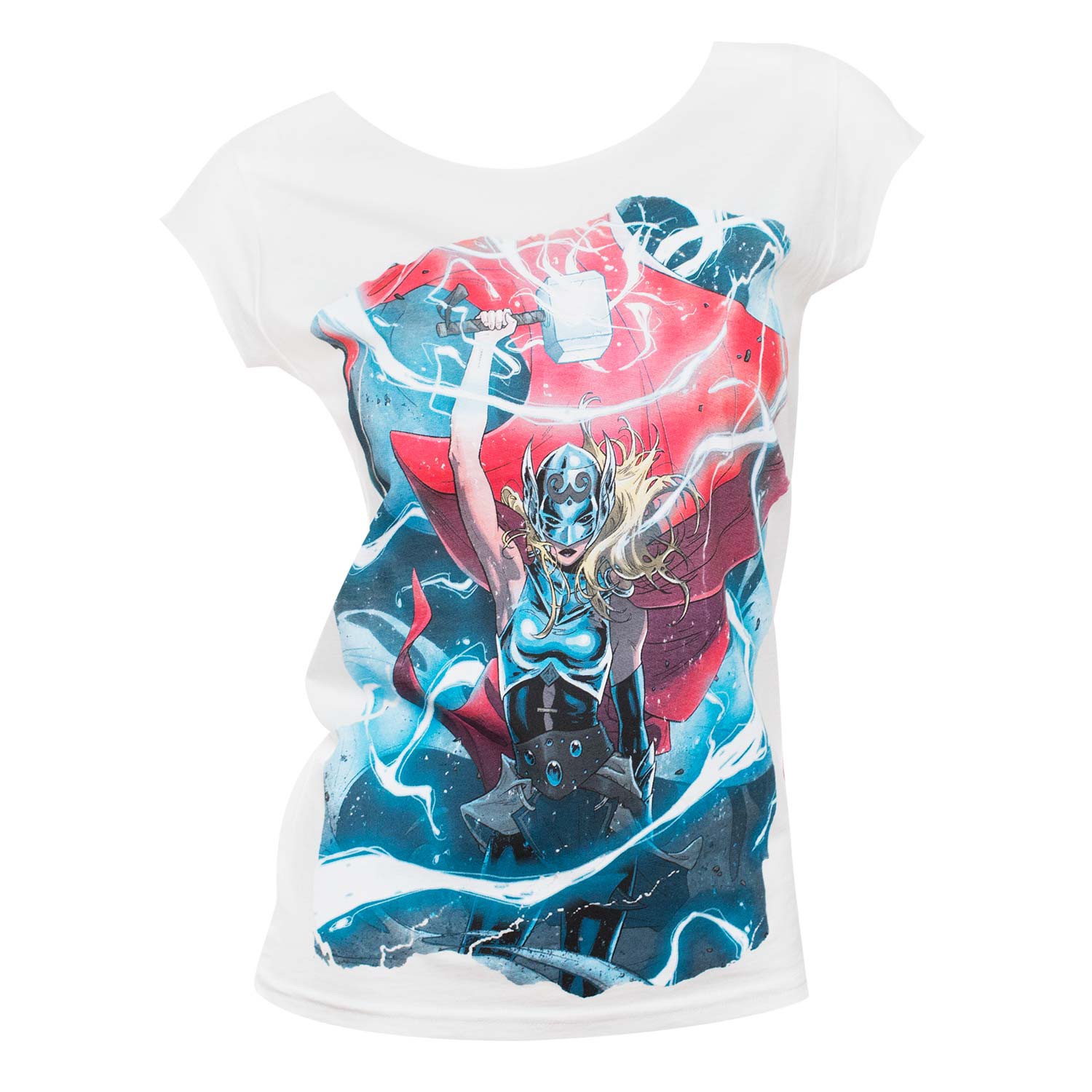 Female Thor Electricity Womens White Shirt