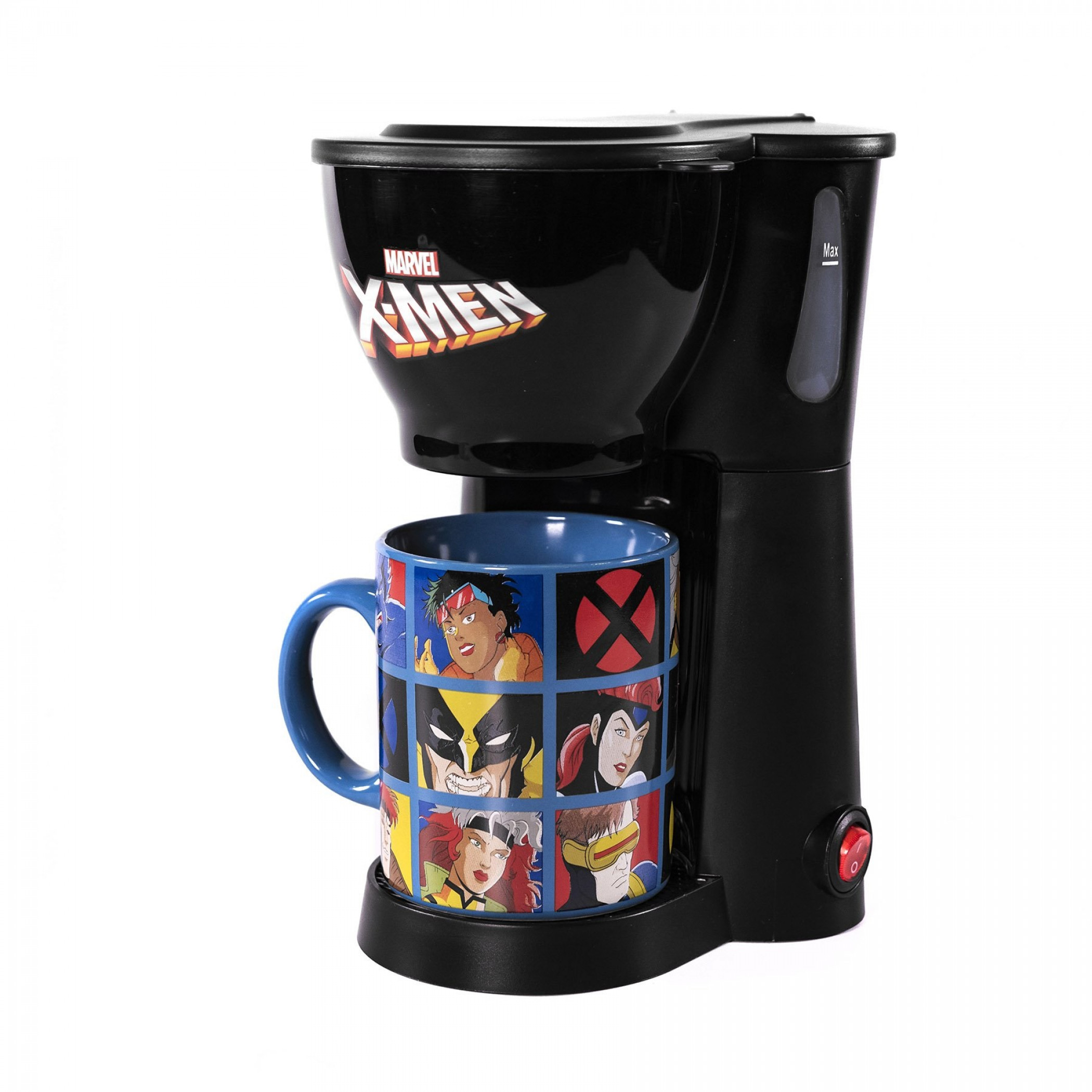 Marvel X-Men Single Cup Coffee Maker with Mug, Multi-Color