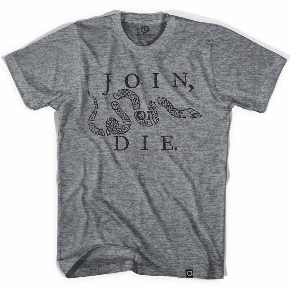 Philadelphia Join or Die Soccer Gray T-Shirt | Brew-Shirts.com
