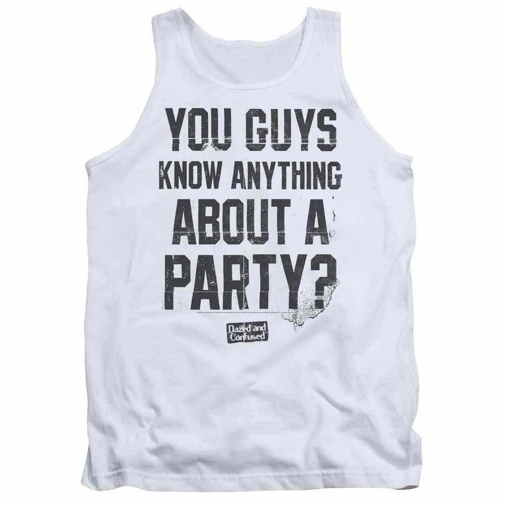 Dazed And Confused Party Time White Tank Top