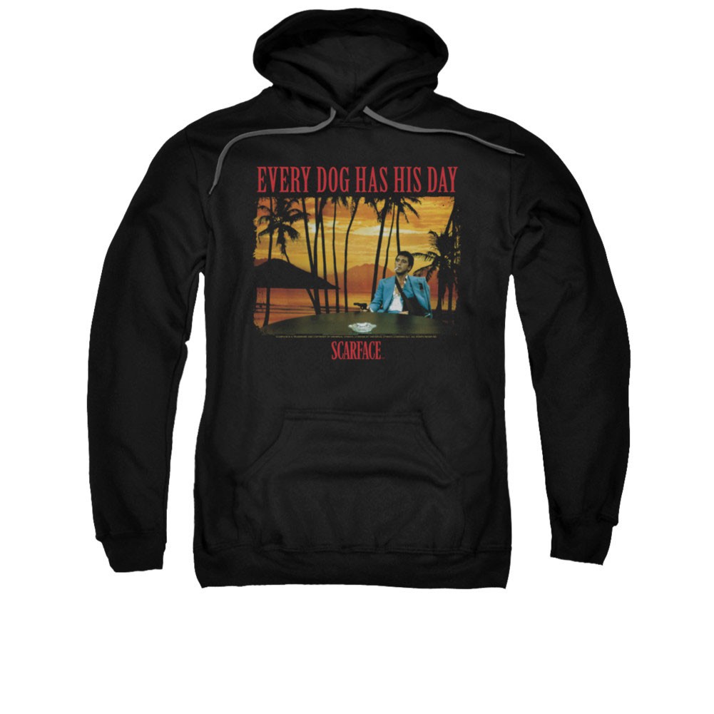 Scarface Every Dog Has His Day Black Pullover Hoodie
