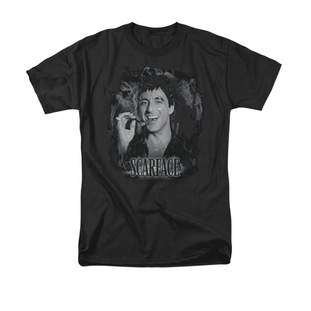 Scarface Smokey Scar Black T-Shirt