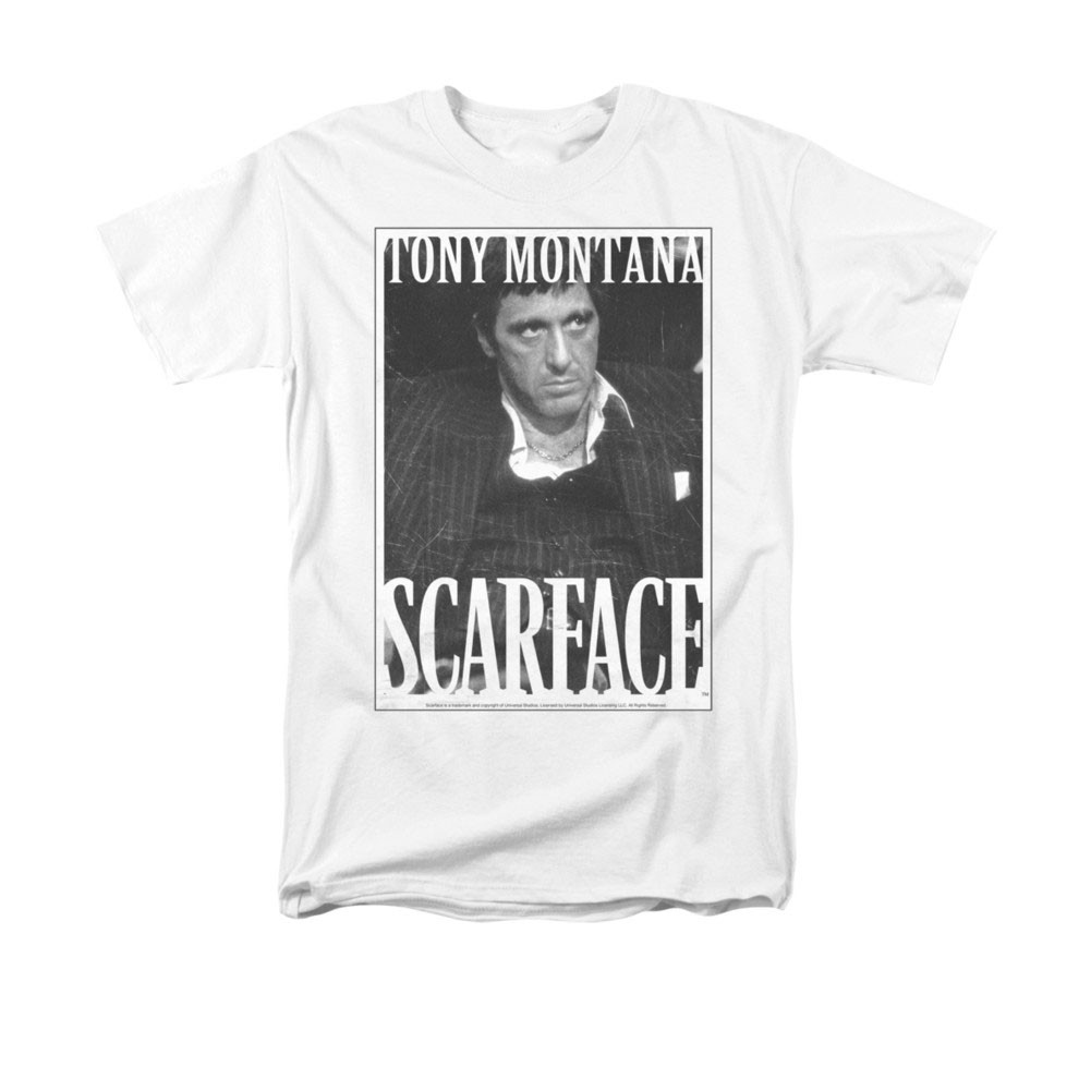 Scarface Tony Montana Business Face White T-Shirt