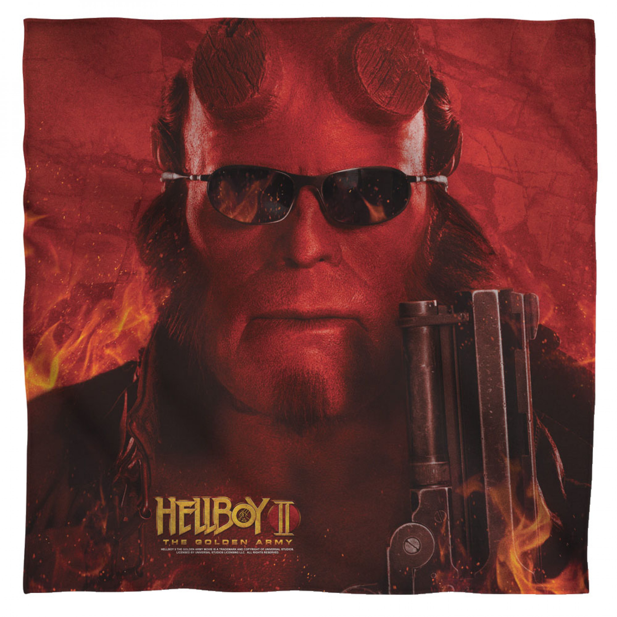 Hellboy The Golden Army Bandana, Red
