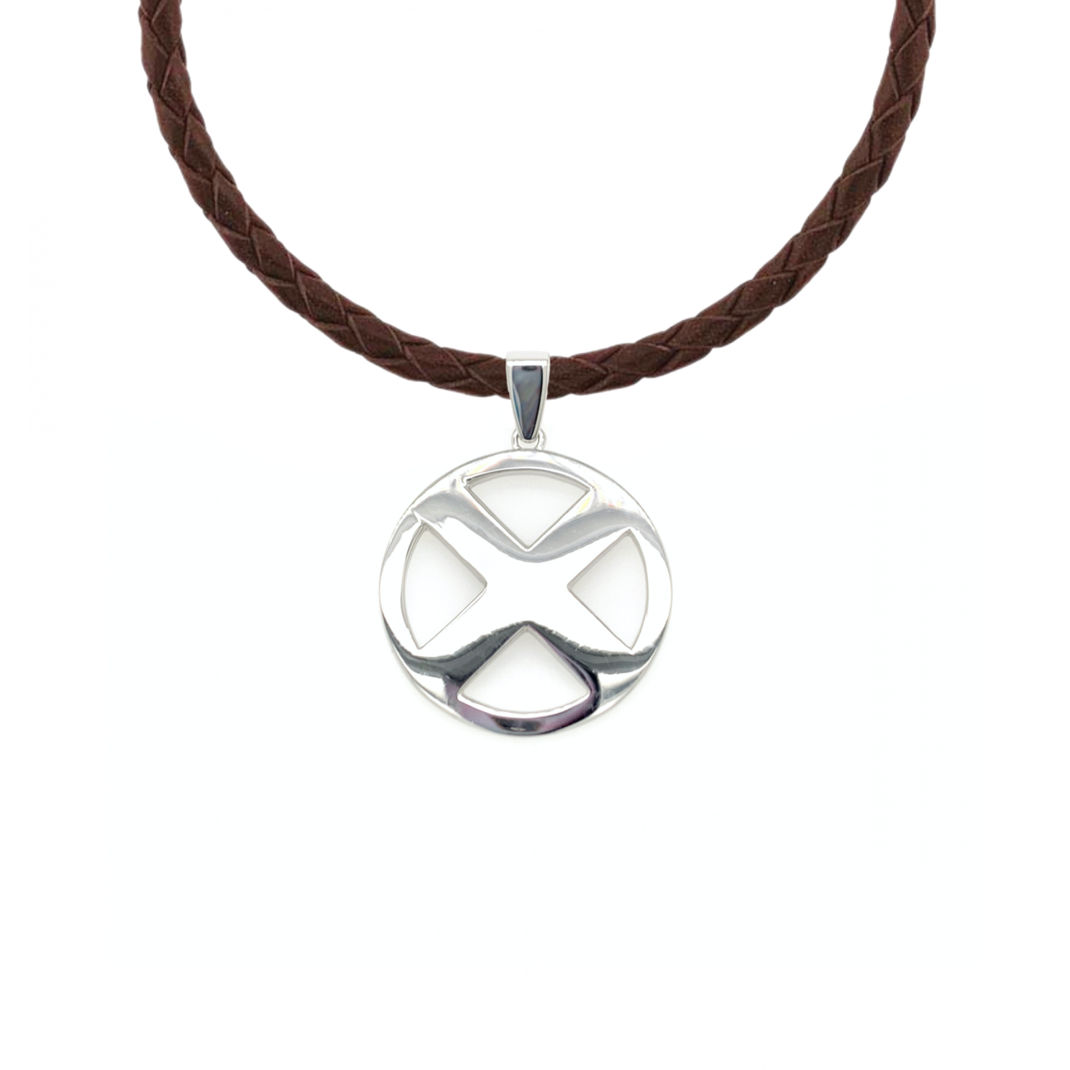 X-Men Logo Sterling Silver Pendant, Silver