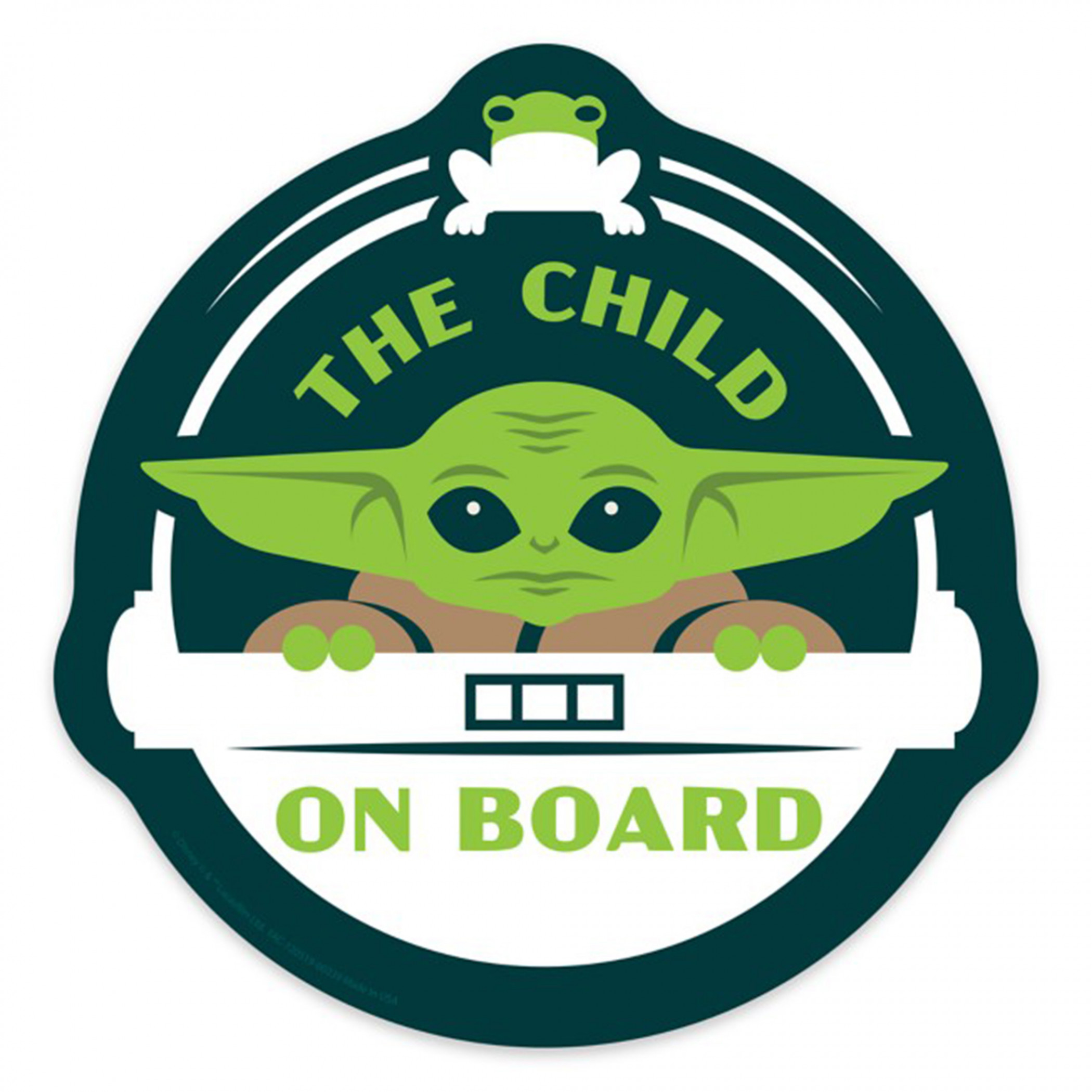 Star Wars The Mandalorian The Child Car Emblem, Multi-Color