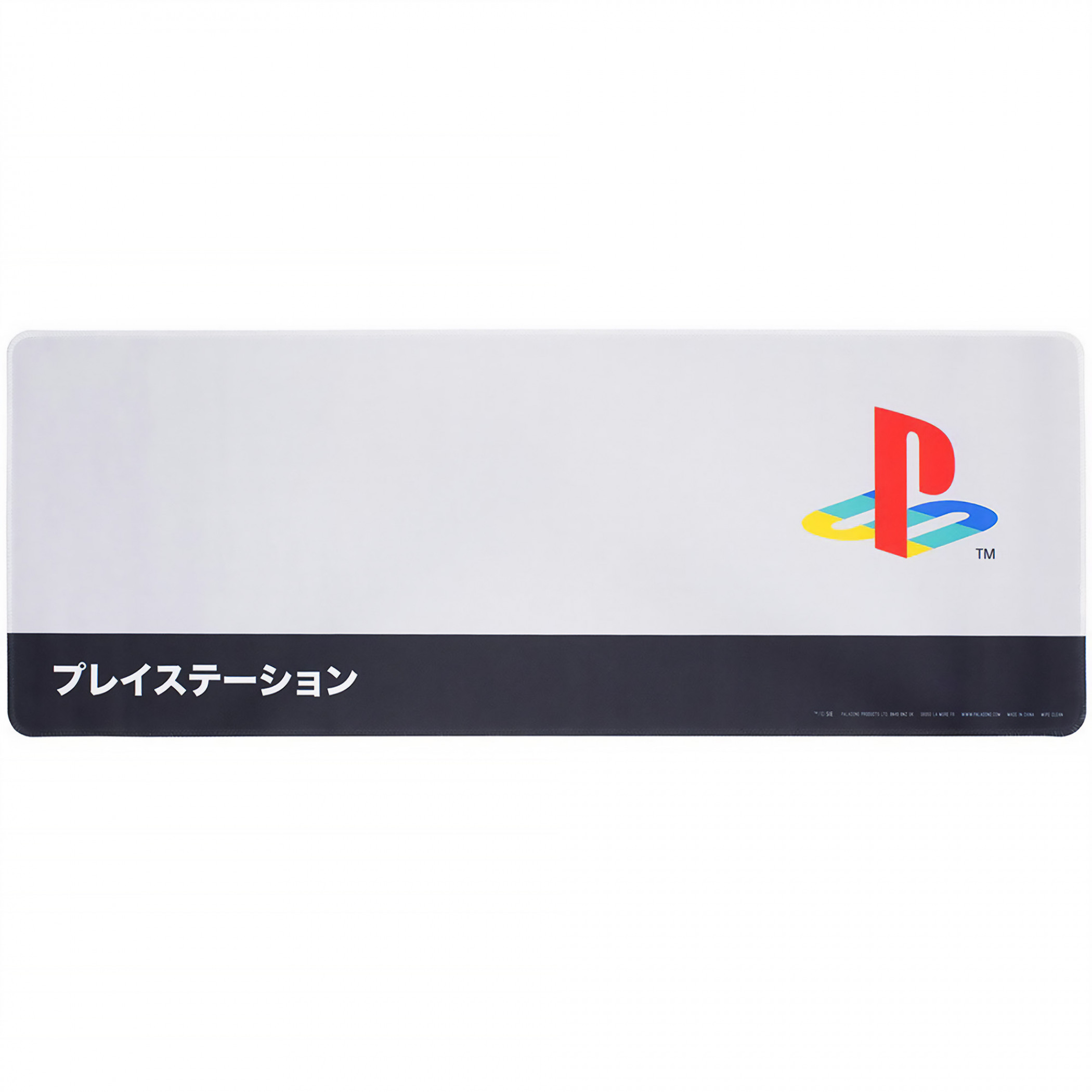 PlayStation Logo and Katakana Desk Mat, Black
