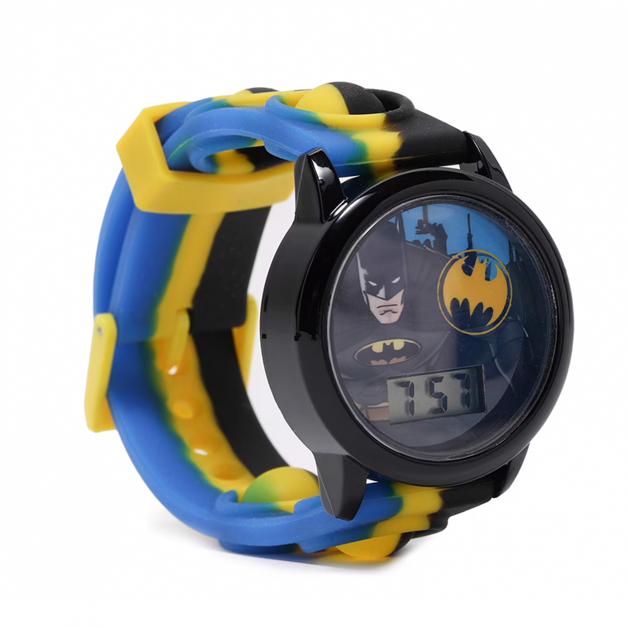 Batman LCD Kid's Watch with Silicone Band, Multi-Color