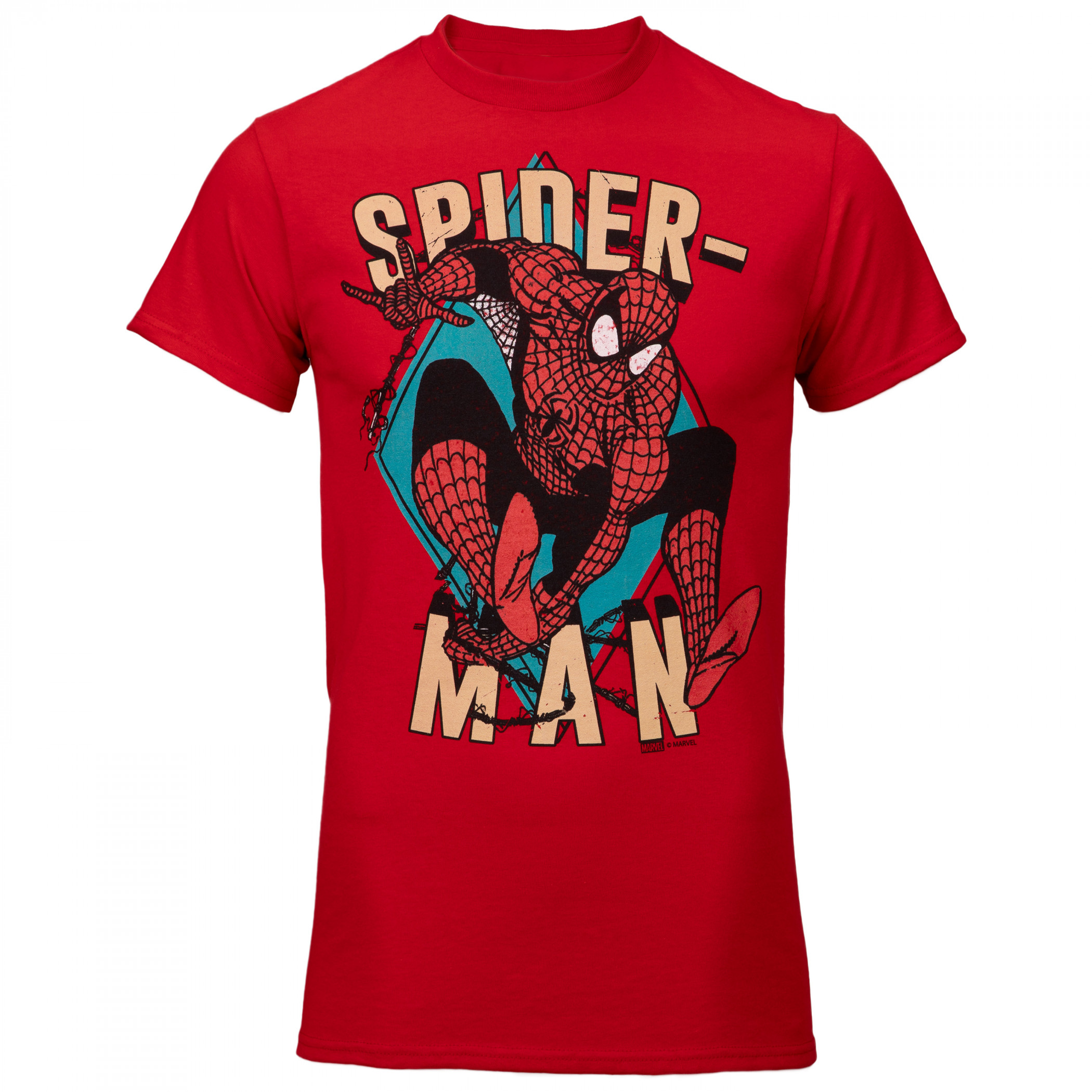 Spider-Man Comic Leap T-Shirt, Red