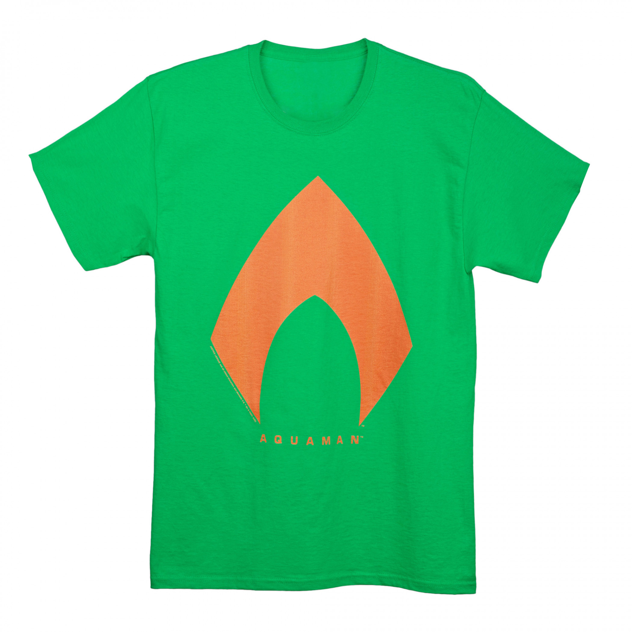 Aquaman Bold Logo T-Shirt, Green