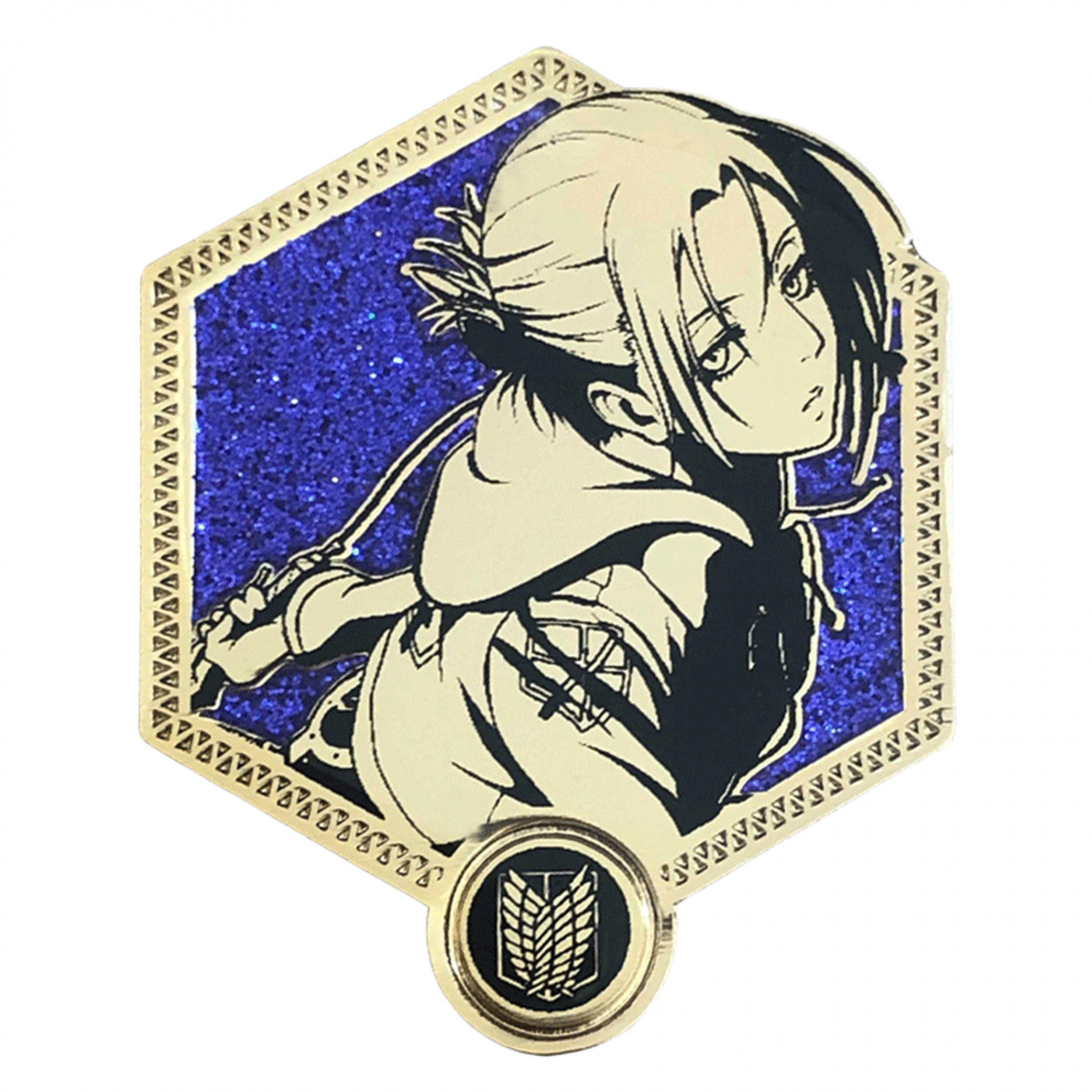 Annie Leonhart Golden Series Attack On Titan Enamel Pin, Multi-Color
