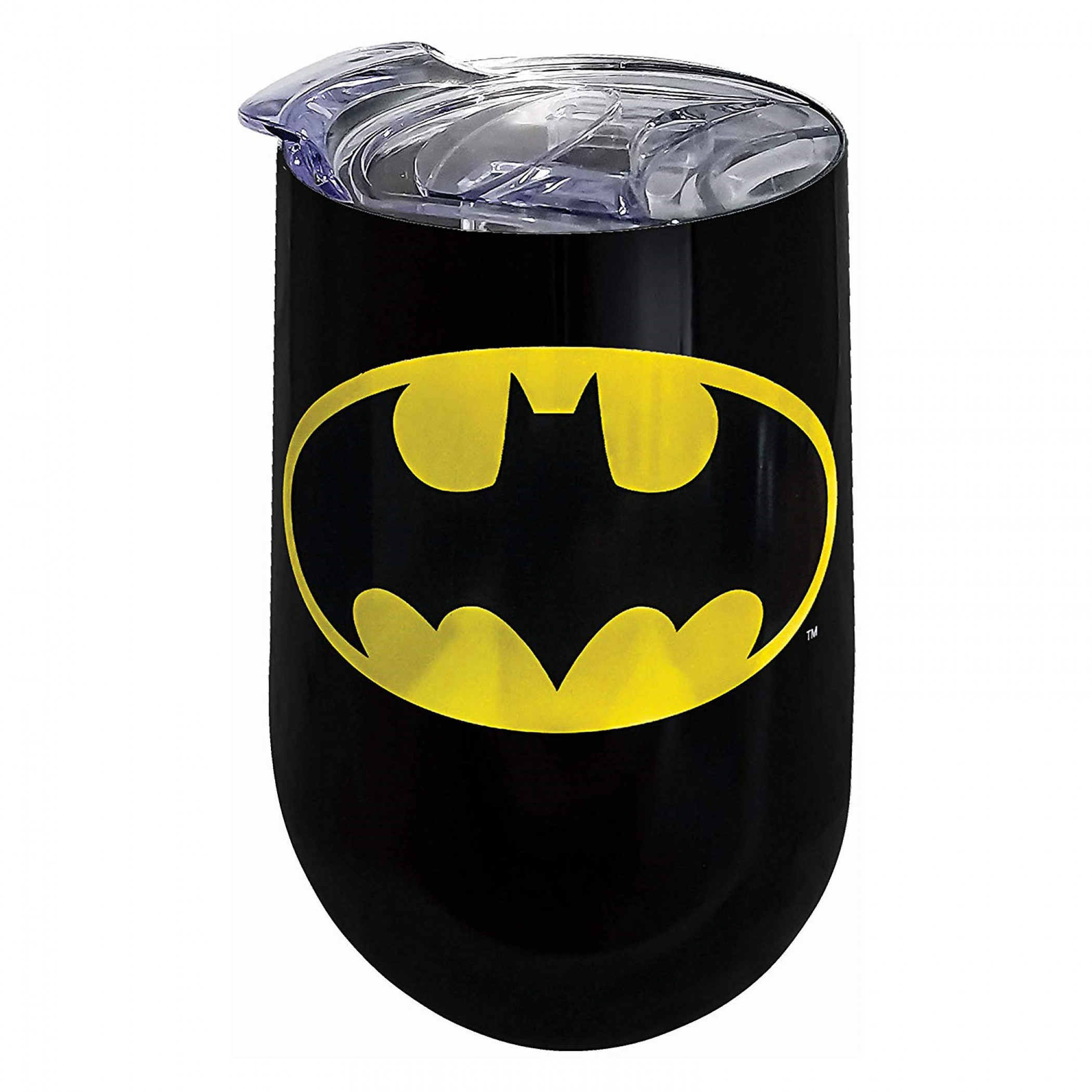 Batman Stainless Steel Wine Tumbler, Black
