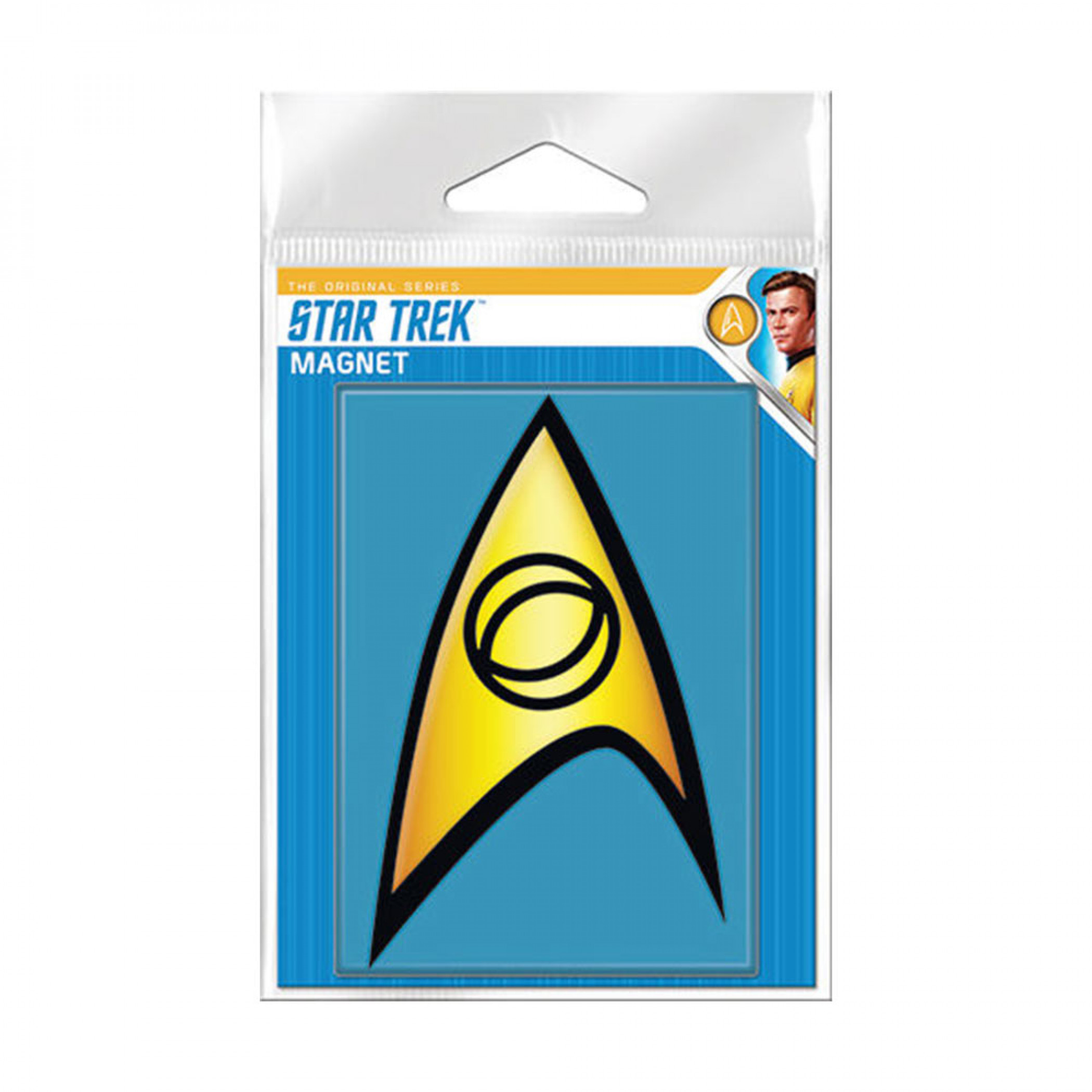 Star Trek Starfleet Science Badge Carded Magnet, Yellow