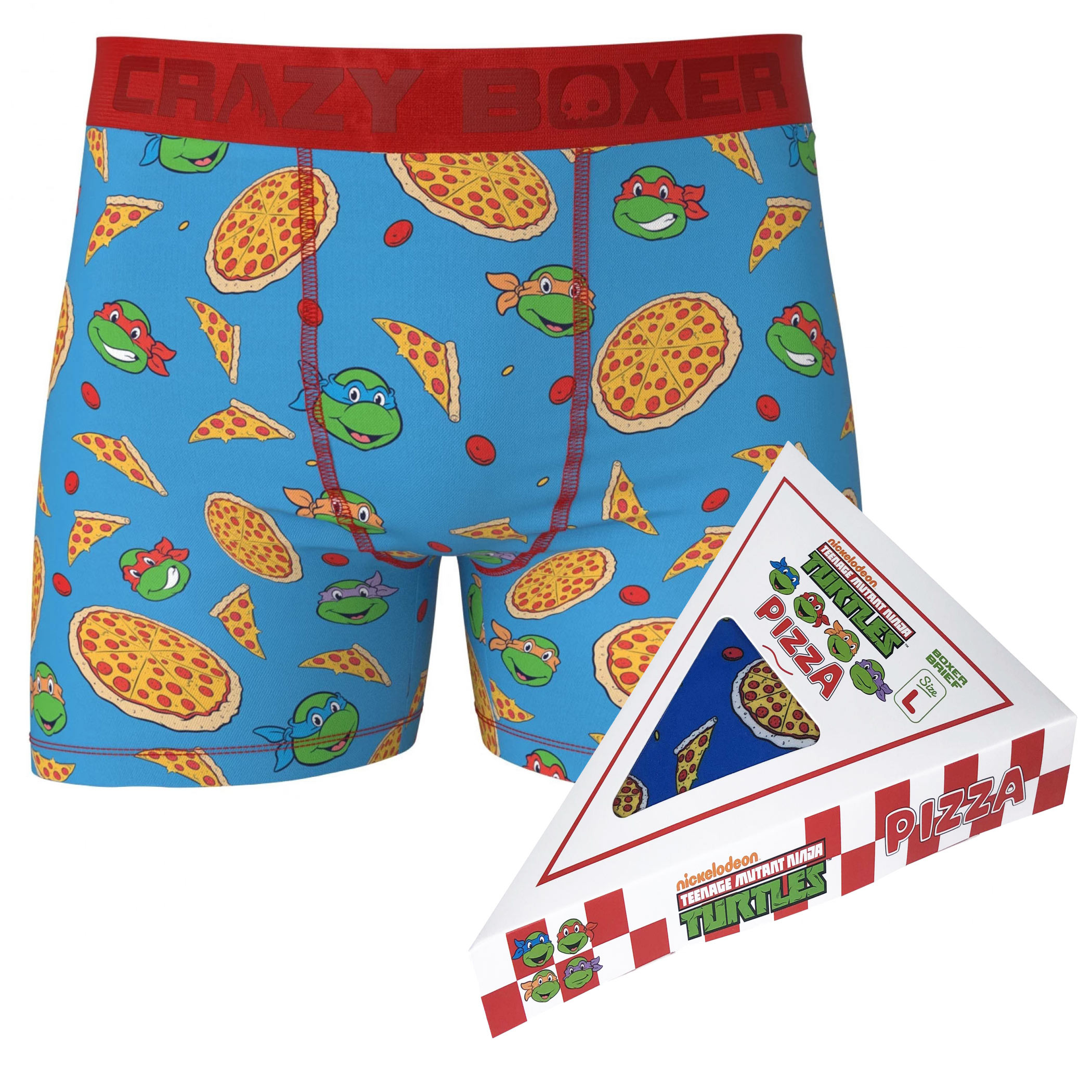 Teenage Mutant Ninja Turtle Boxer Briefs in Pizza Box, Green