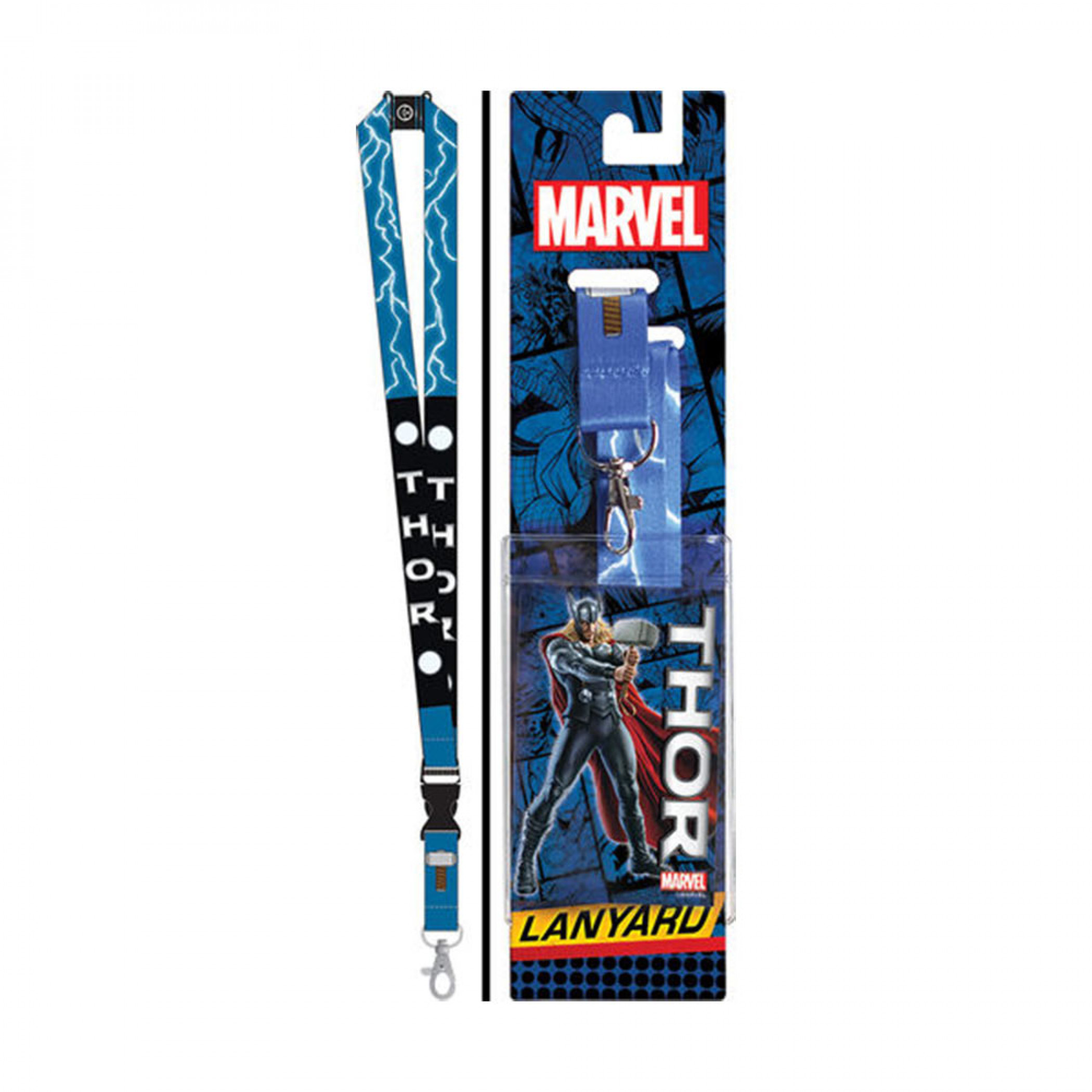 Thor Lightning Lanyard, Blue