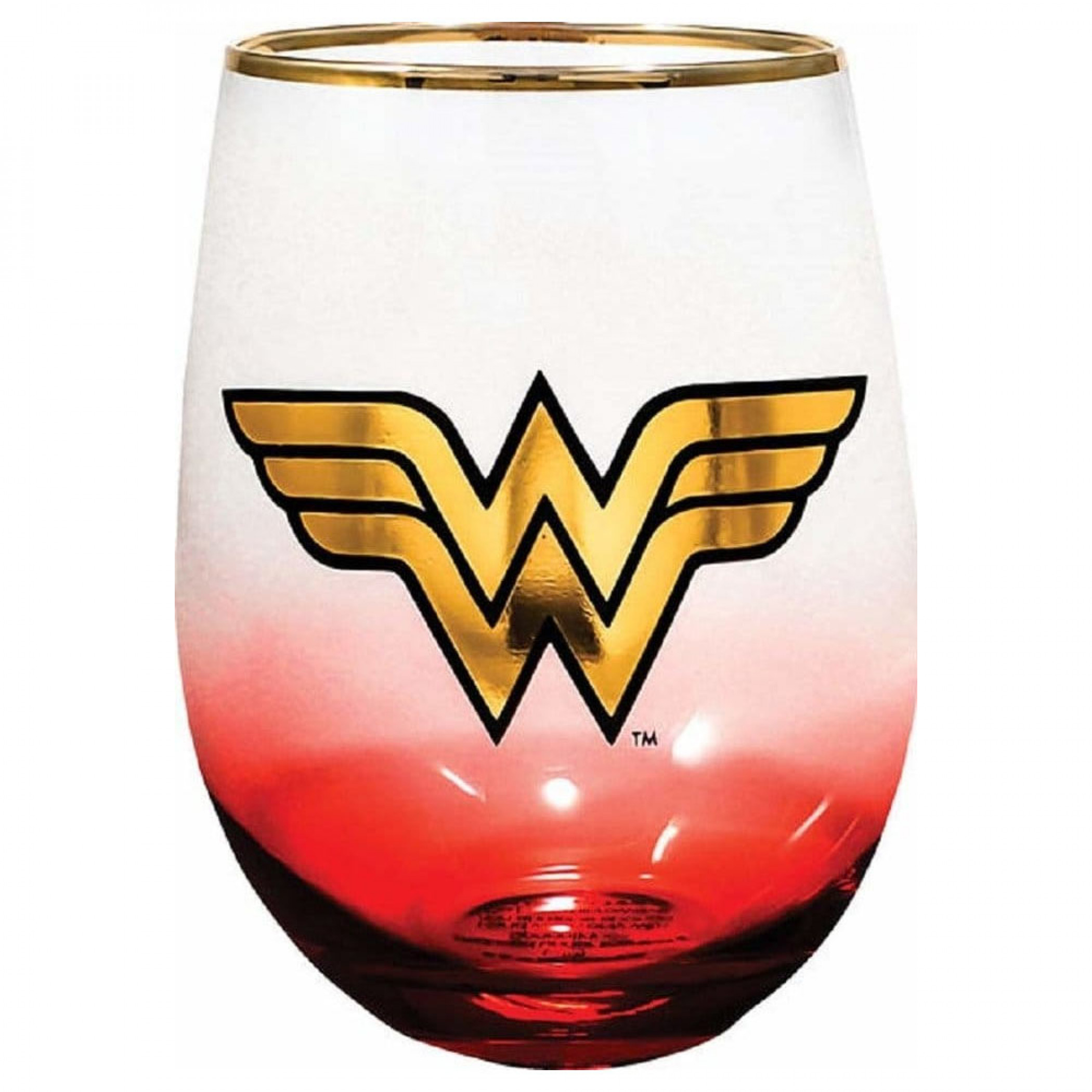 Wonder Woman Stemless Glass, Clear