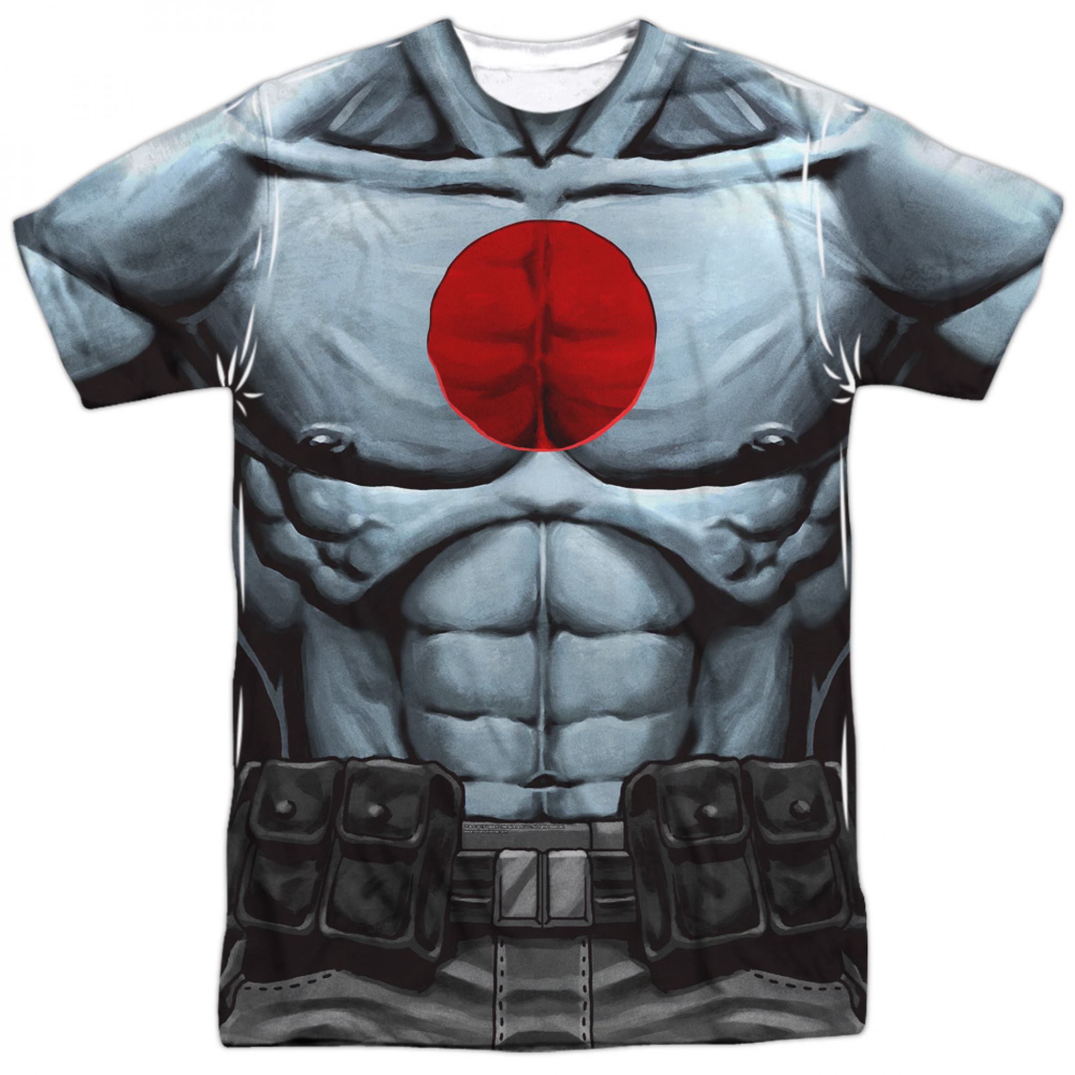 Bloodshot Front and Back Print Costume T-Shirt, Grey