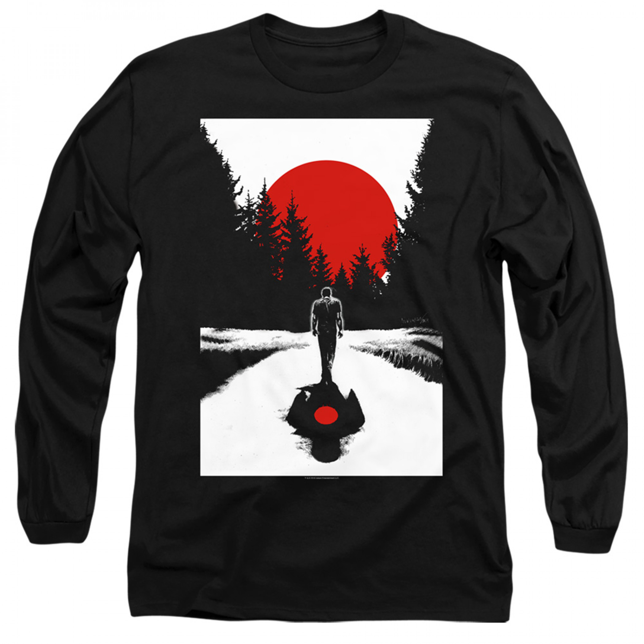 Bloodshot Woods Long Sleeve Shirt, Black