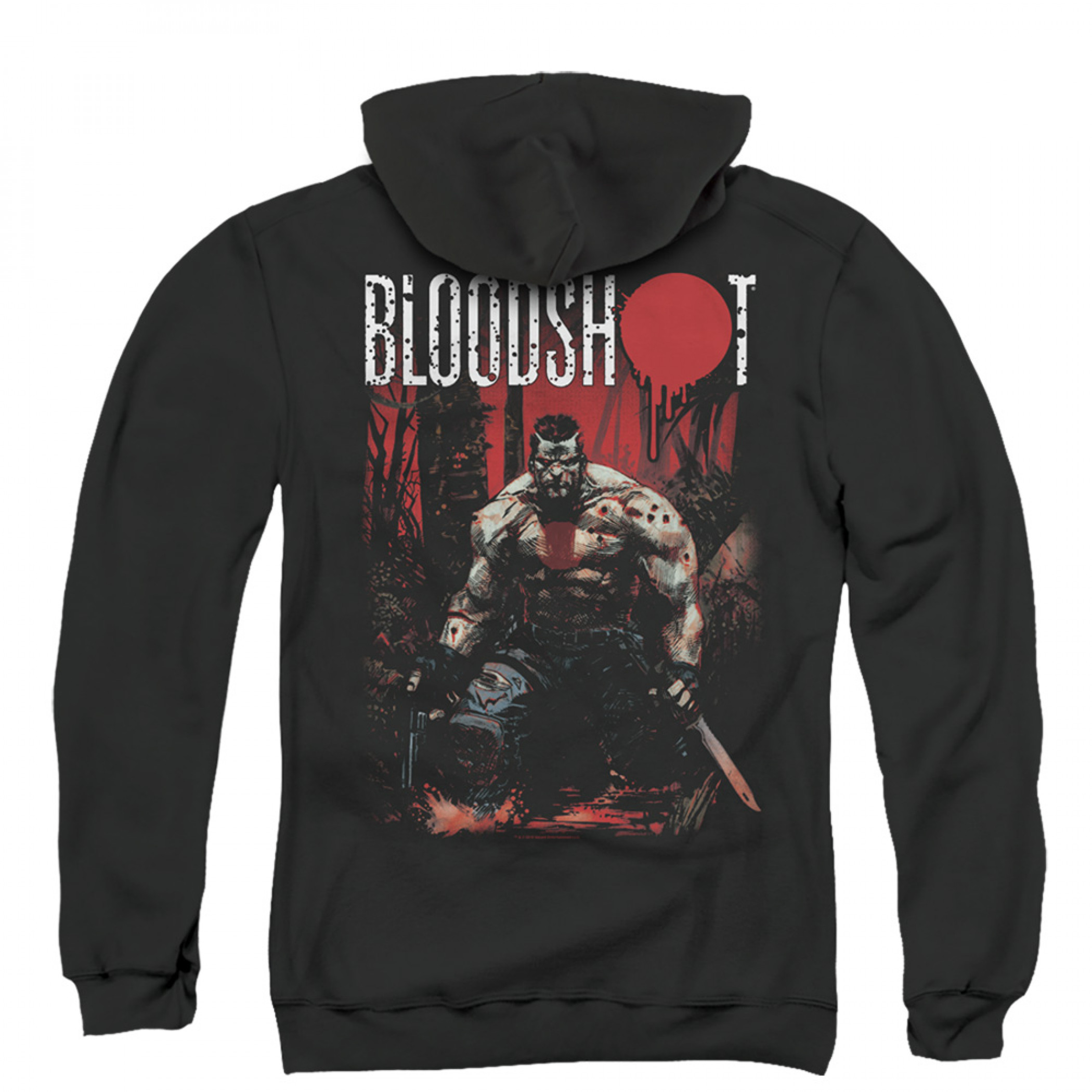 Bloodshot Welcome To The Jungle Zip Up Hoodie, Black