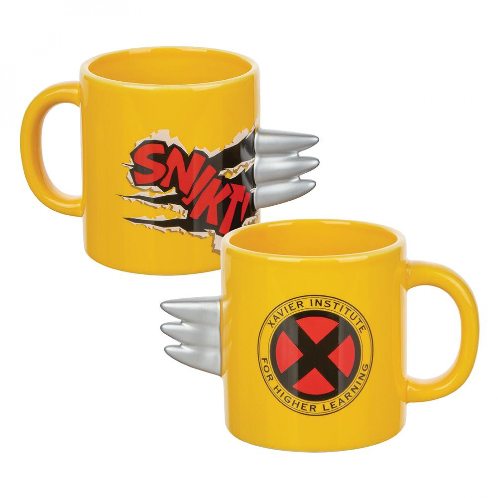 Marvel X-Men 20 oz. Sculpted Ceramic Claw Mug, Yellow