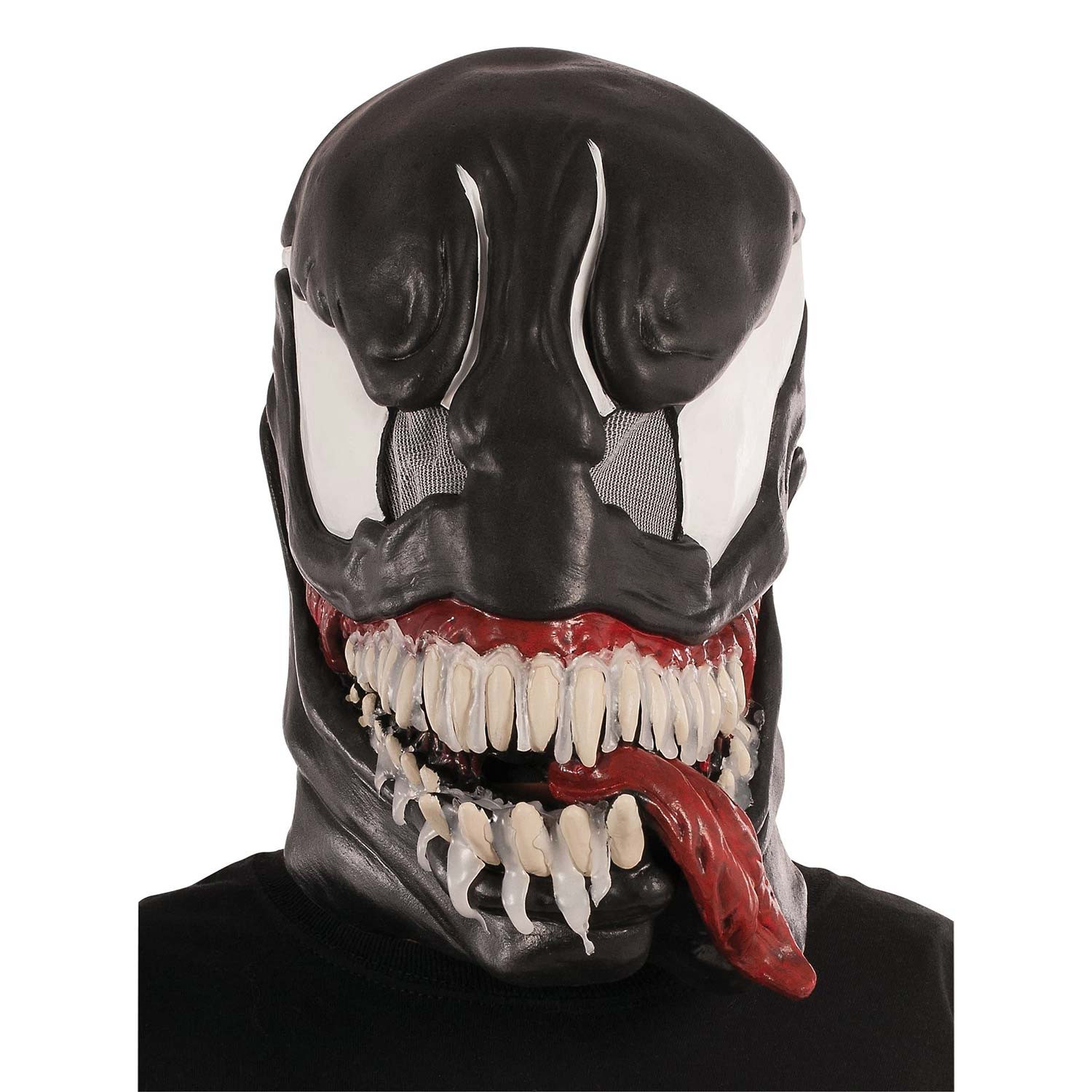 Venom Spider-Man Deluxe Costume 3/4 Mask, Black