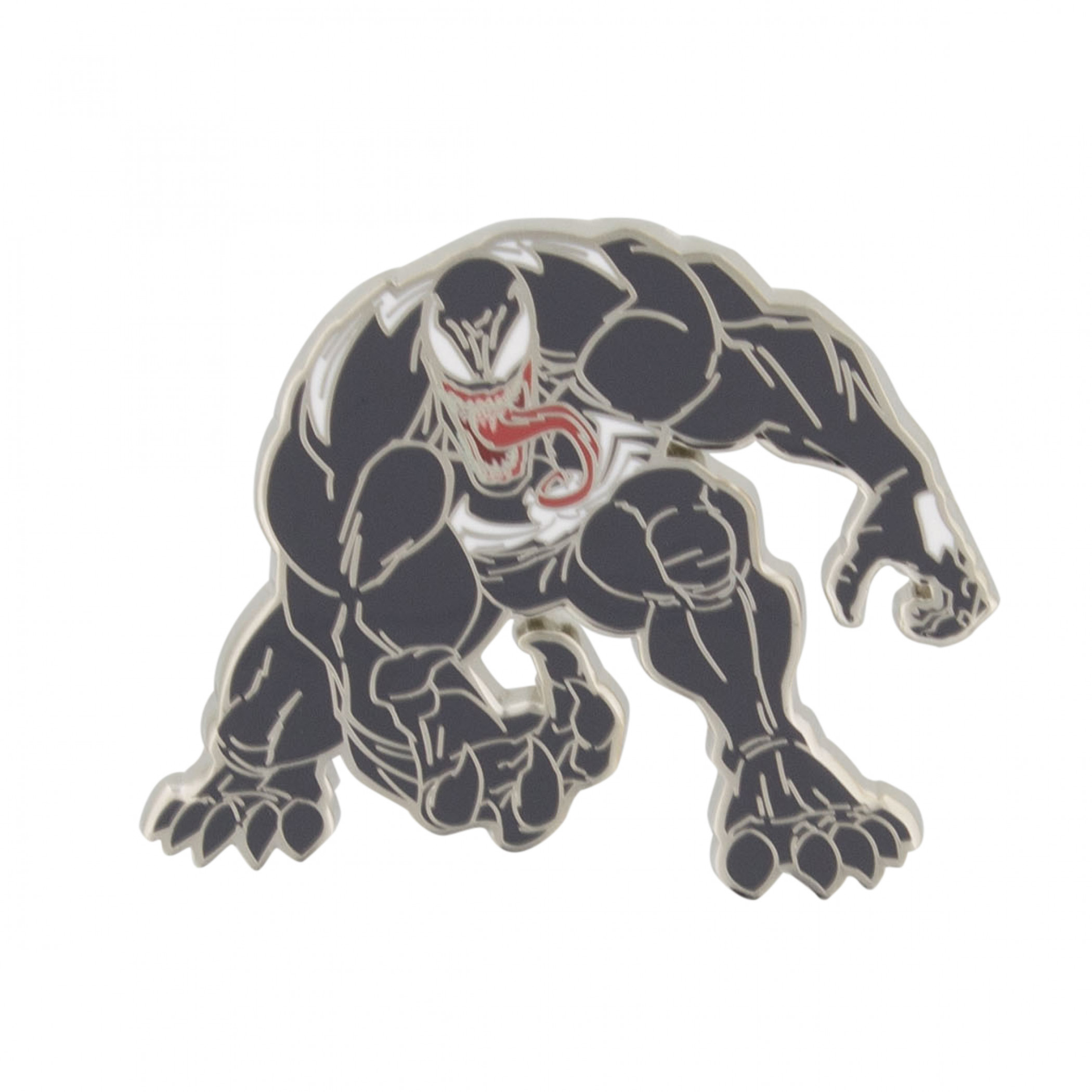 Venom Ready for Battle Enamel Pin, Black
