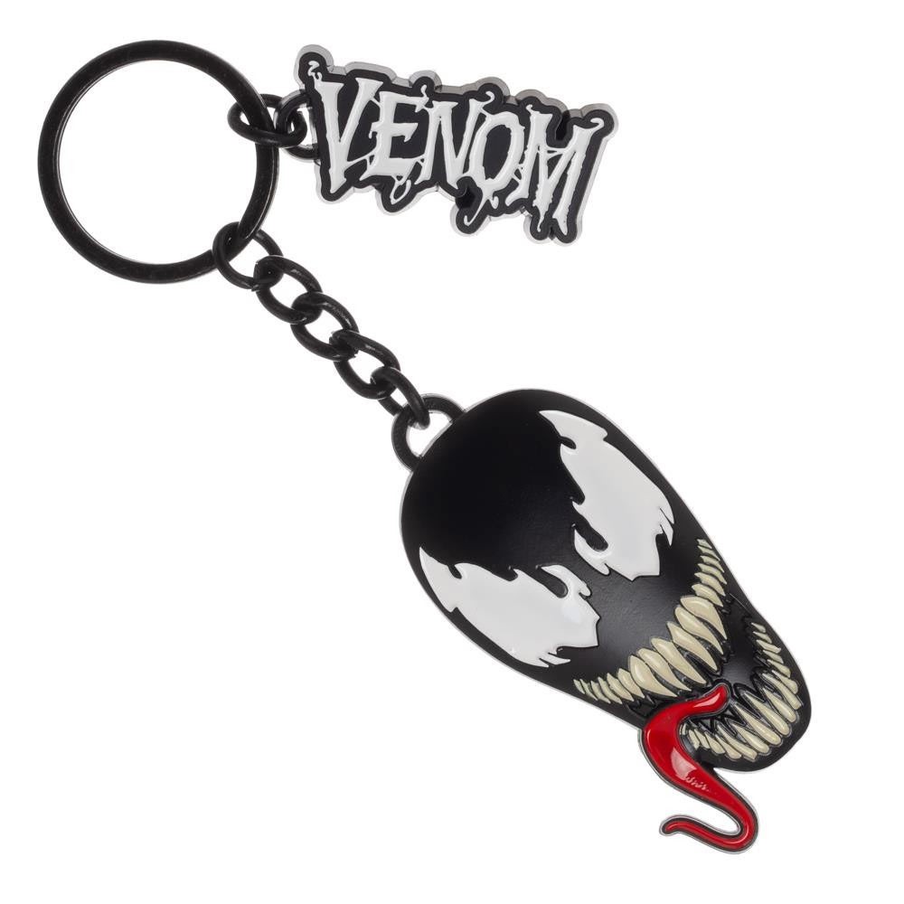 Venom Face Keychain, Black