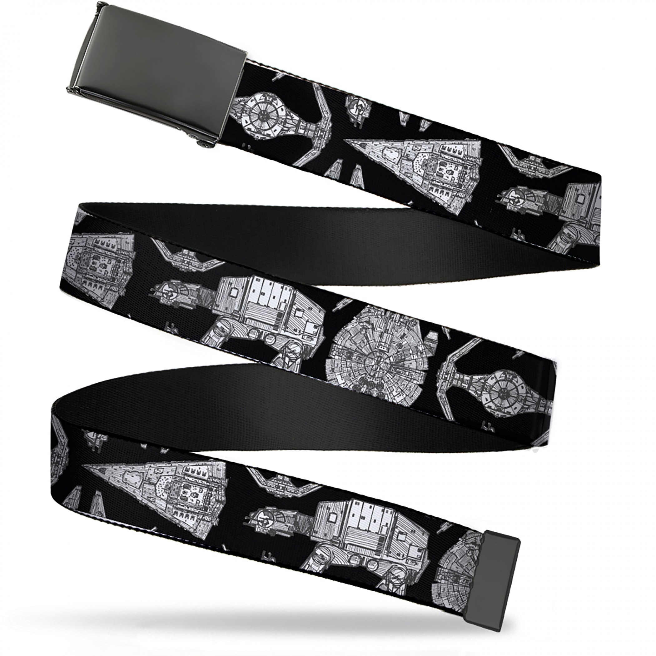 Star Wars Ships and Vehicles 1.5' Web Belt, Black