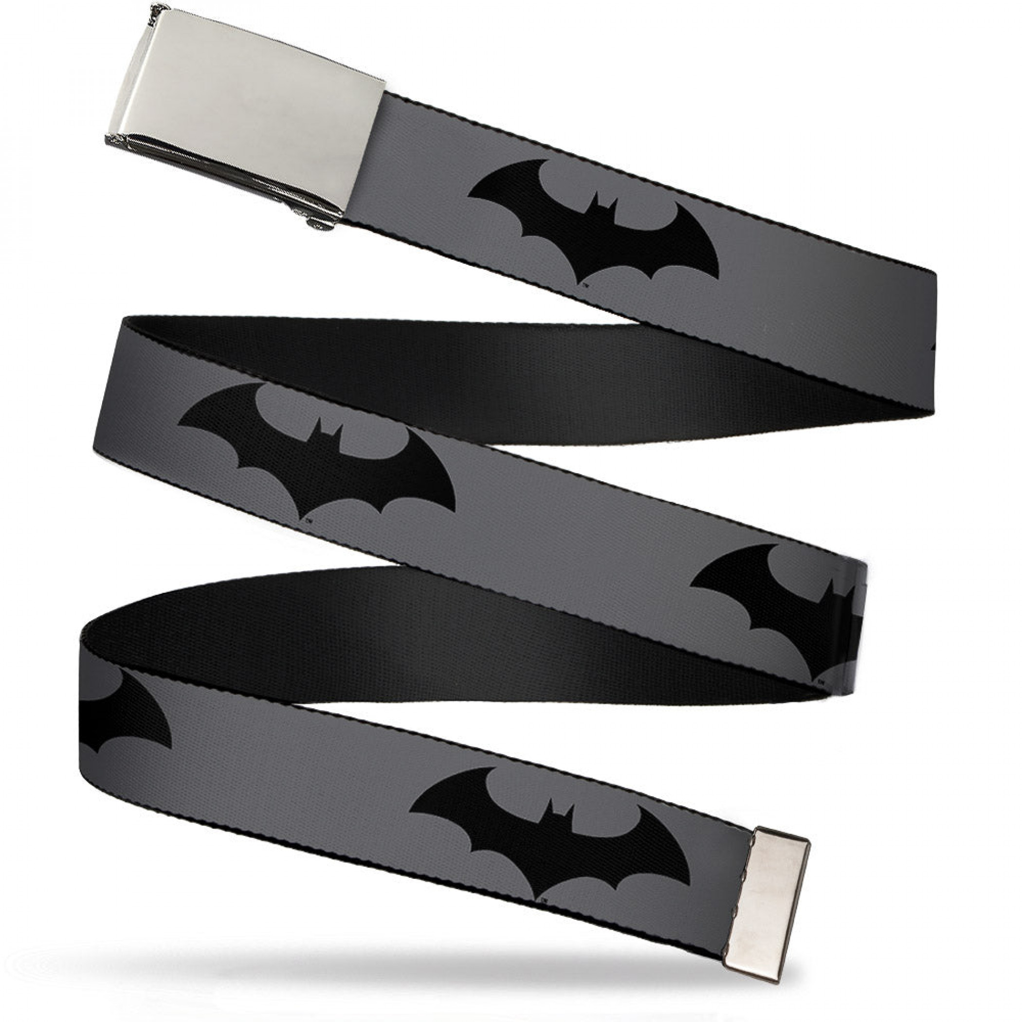 Batman Retro Bat Logo Web Belt, Grey