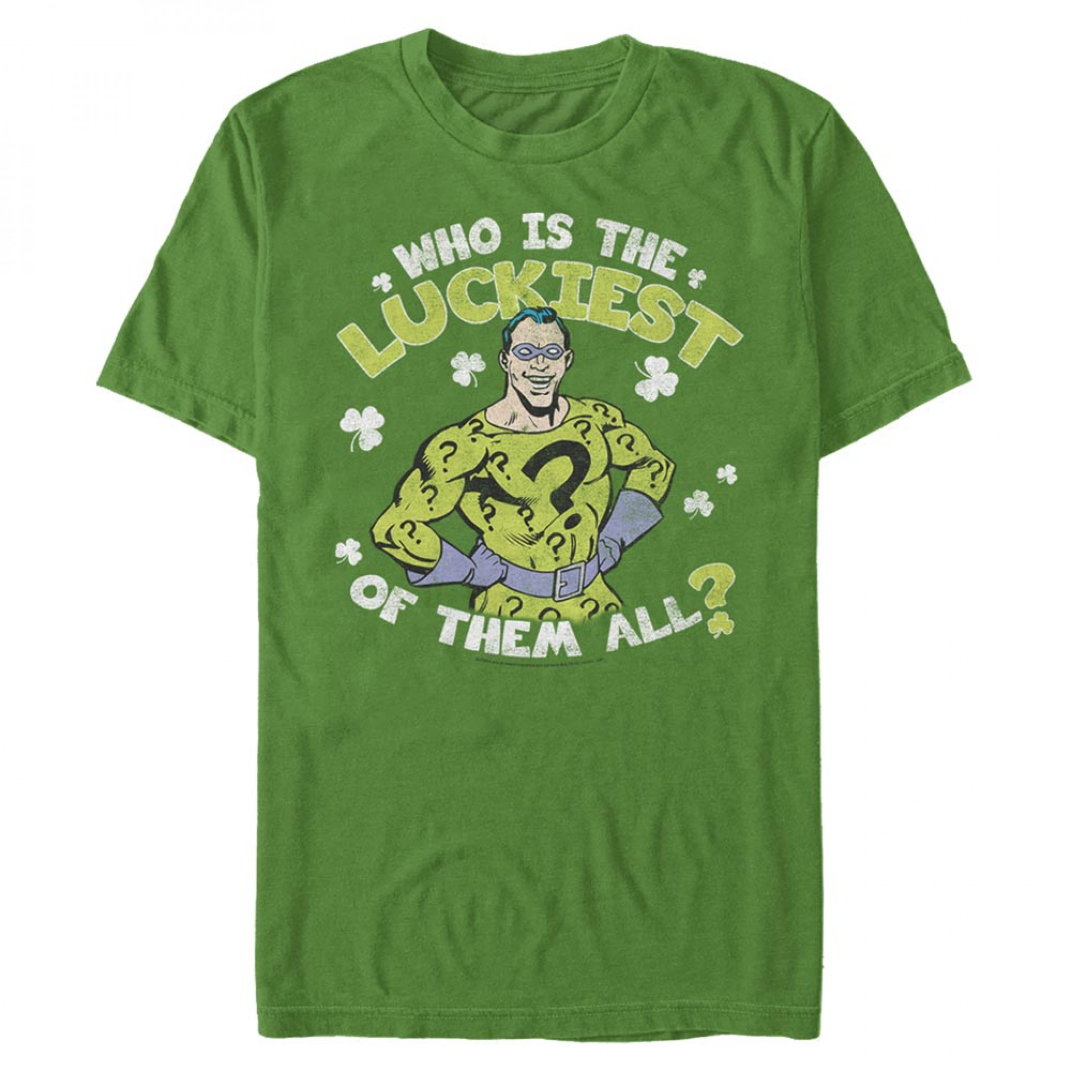 The Riddler Who Is The Luckiest Of Them All St. Patrick's Day T-Shirt, Green