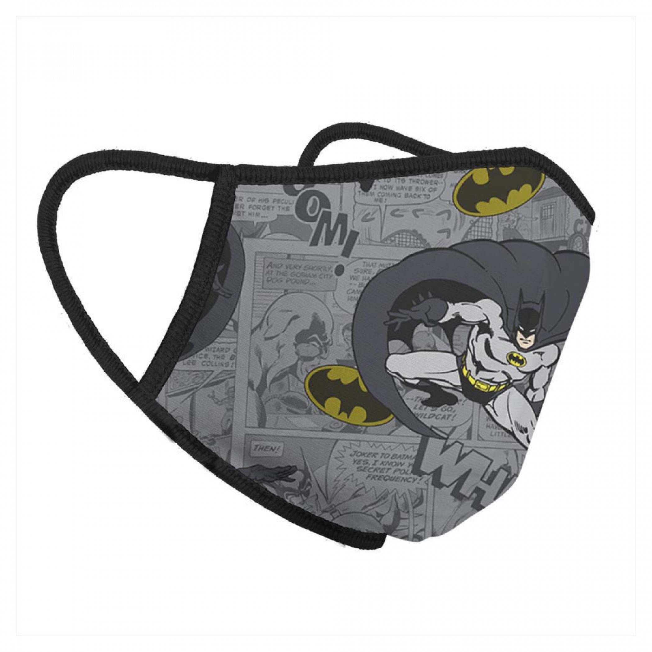 Batman Character and Comics All Over Print Full Face Mask, Multi-Color